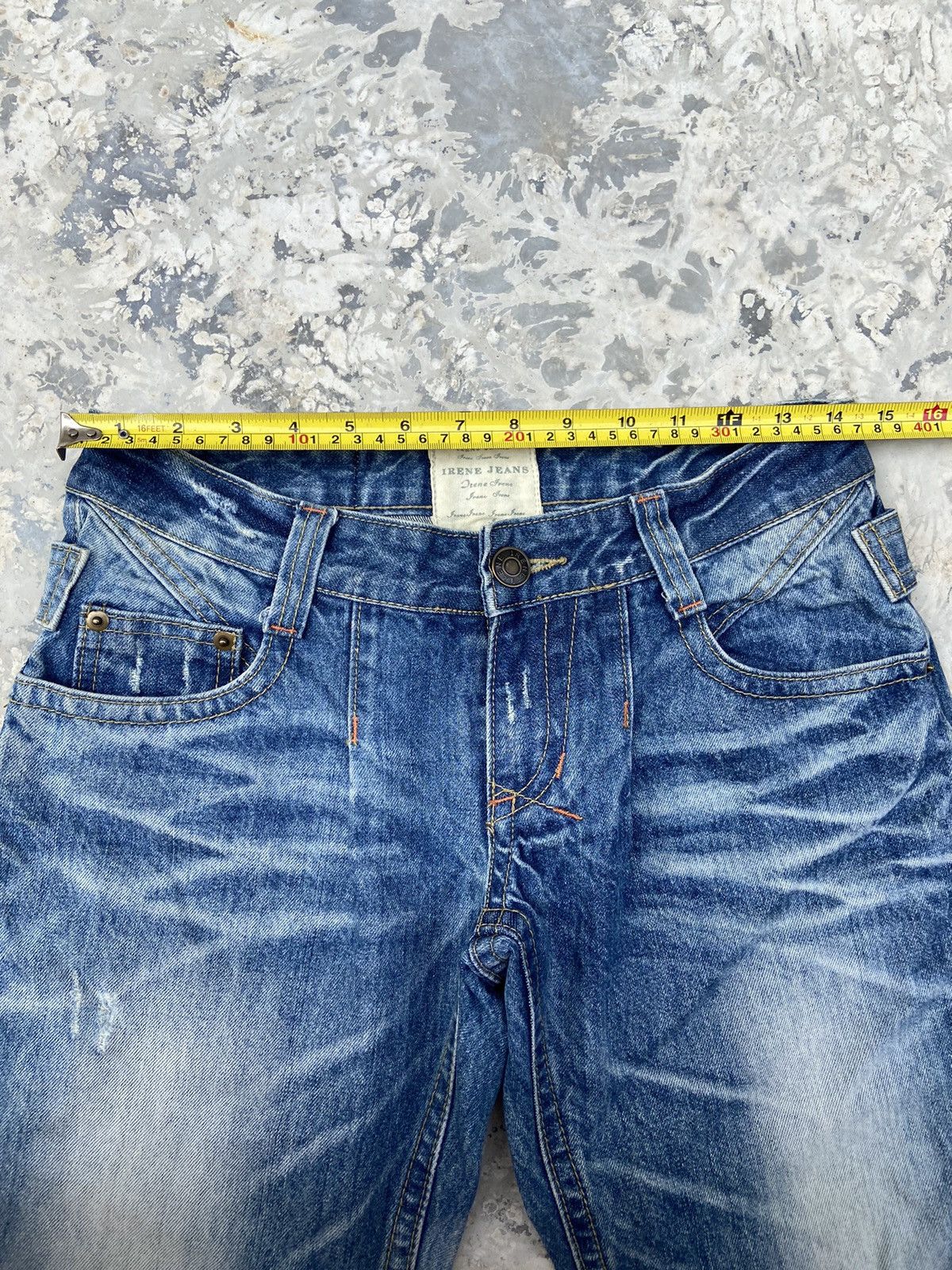If Six Was Nine × Le Grande Bleu (L.G.B.) × Vintage Irene short denim pants below the knee Size 27" / US 4 / IT 40 - 9 Thumbnail