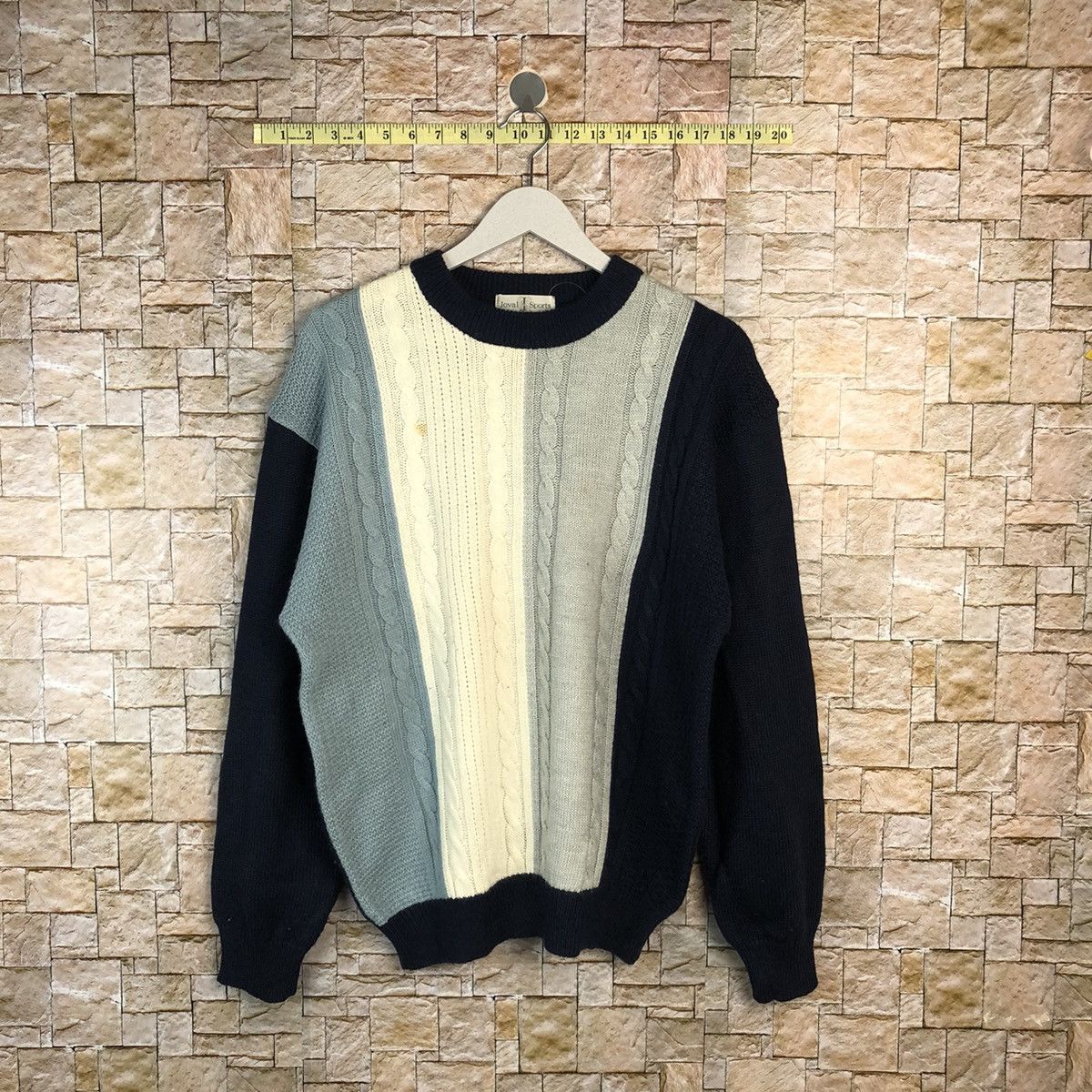 Homespun Knitwear × Japanese Brand × Vintage Joval Sport Dark Blue Knitwear #A850 Size US M / EU 48-50 / 2 - 1 Thumbnail