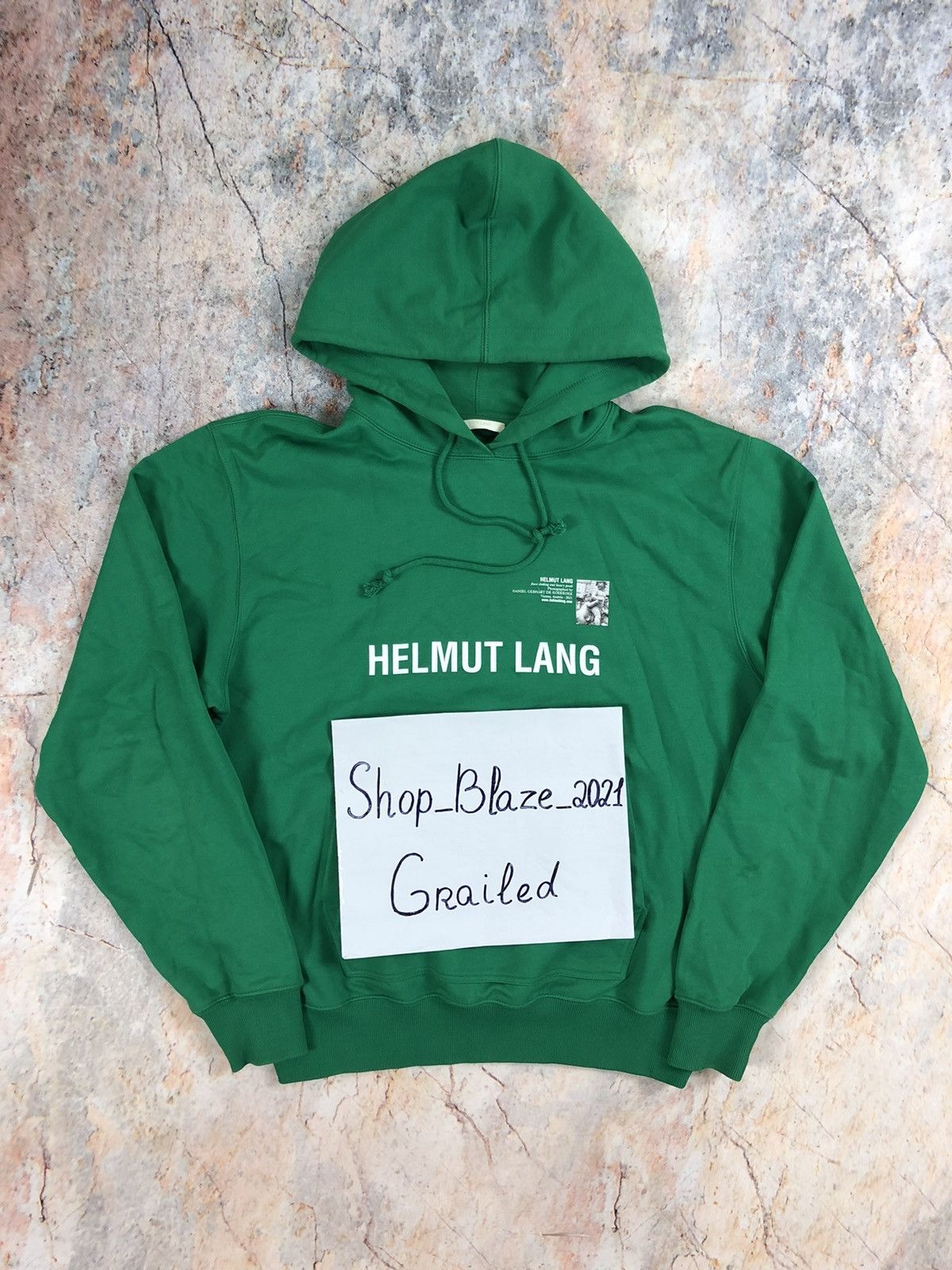 Helmut Lang Helmut Lang big logo hoodie ship one week from Spain Size US L / EU 52-54 / 3 - 3 Thumbnail