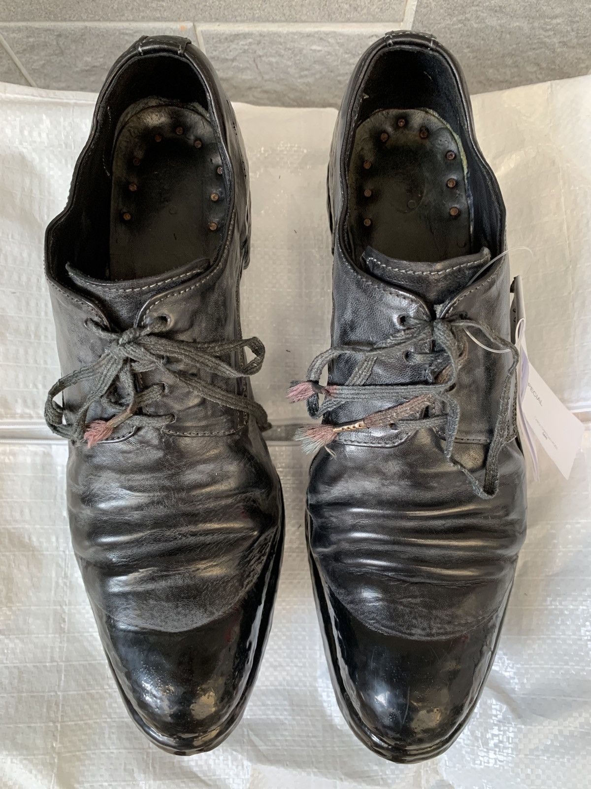 Carol Christian Poell CCP Object Dyed Lined Rubber-Drip “Goodyear” Derbys Size US 11.5 / EU 44-45 - 3 Thumbnail