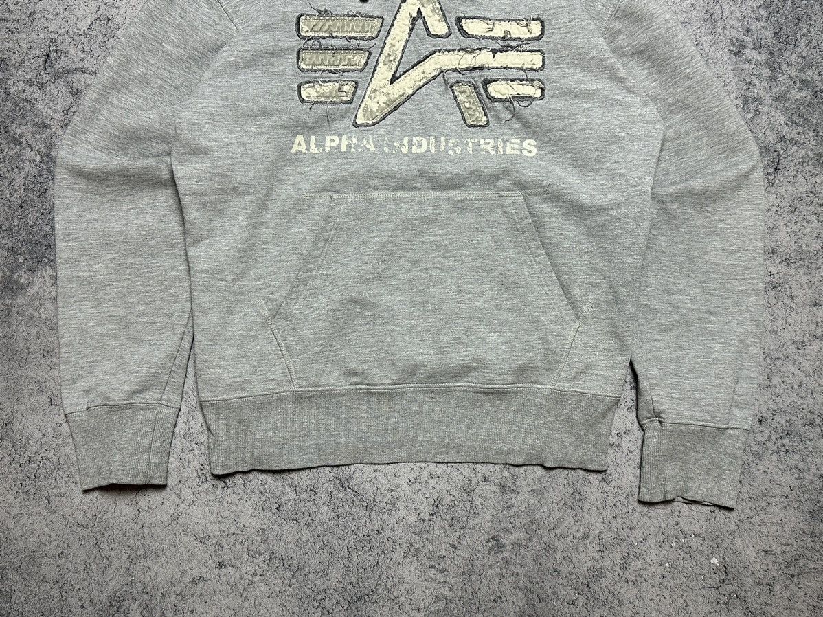 Alpha Industries Vintage Alpha Industries Big Logo Hoodie Size US L / EU 52-54 / 3 - 3 Thumbnail