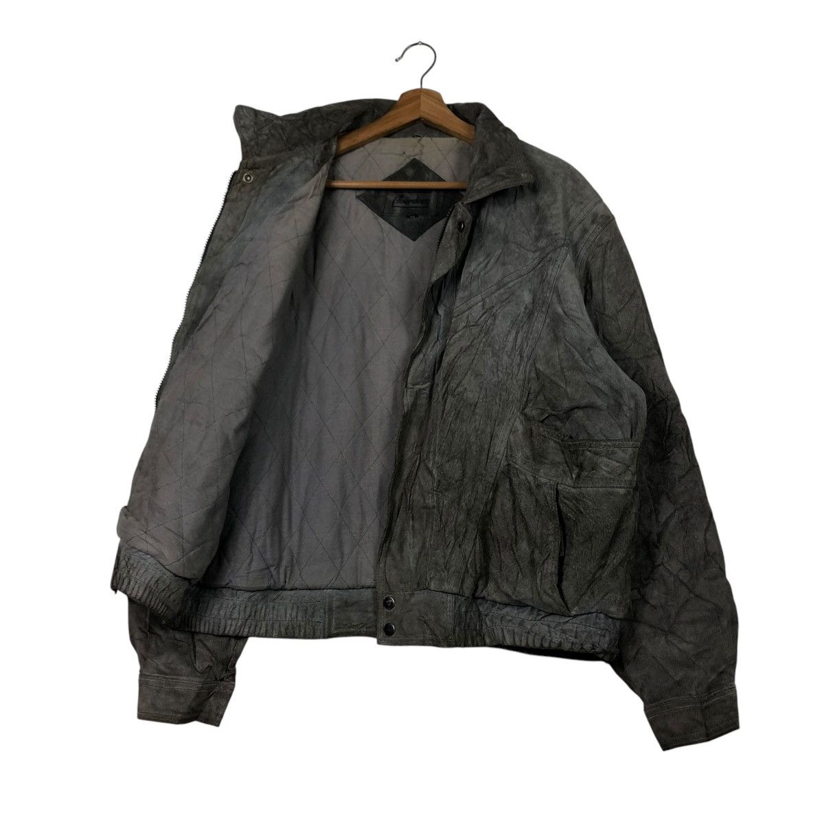 Japanese Brand 🔥VINTAGE LEATHER BOMBER JACKET ABERDEEN ISSEY MIYAKE Size US M / EU 48-50 / 2 - 11 Thumbnail