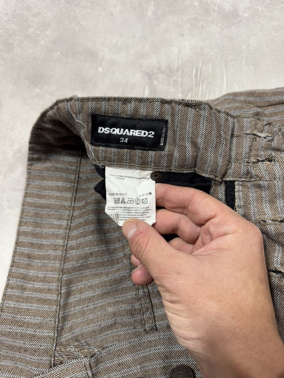 Dsquared2 Vintage Dsquared2 Striped Y2k Pants Size US 34 / EU 50 - 10 Thumbnail