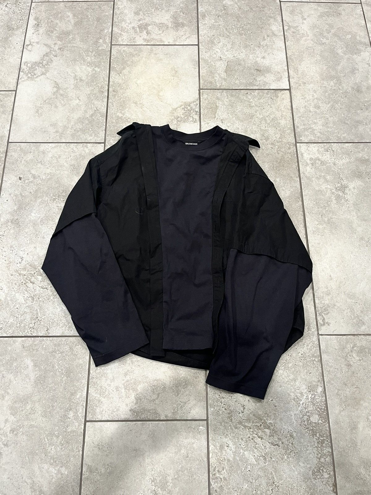 Balenciaga Balenciaga Trompe L’oeil Layered Shirt Size US M / EU 48-50 / 2 - 2 Thumbnail