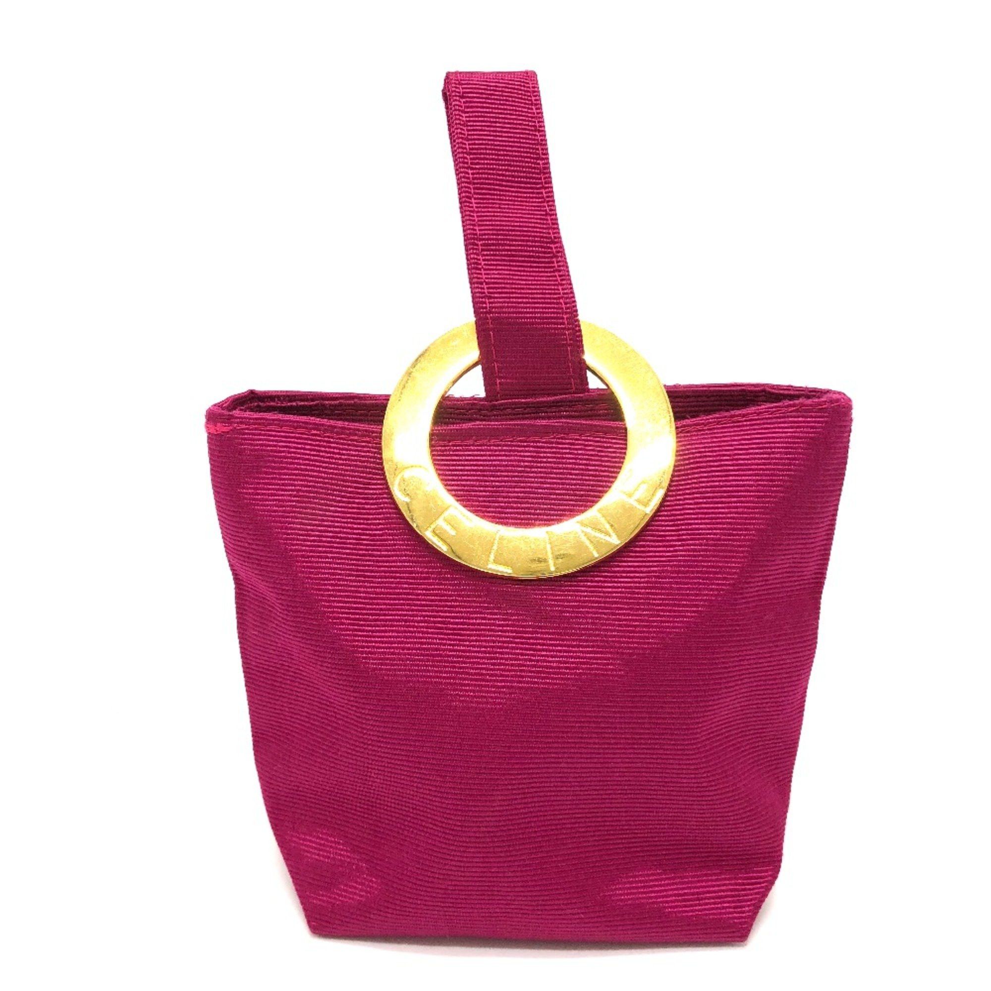 Celine CELINE Circle logo Bag Cosmetics Pouch pink GoldHardware Size ONE SIZE - 1 Thumbnail