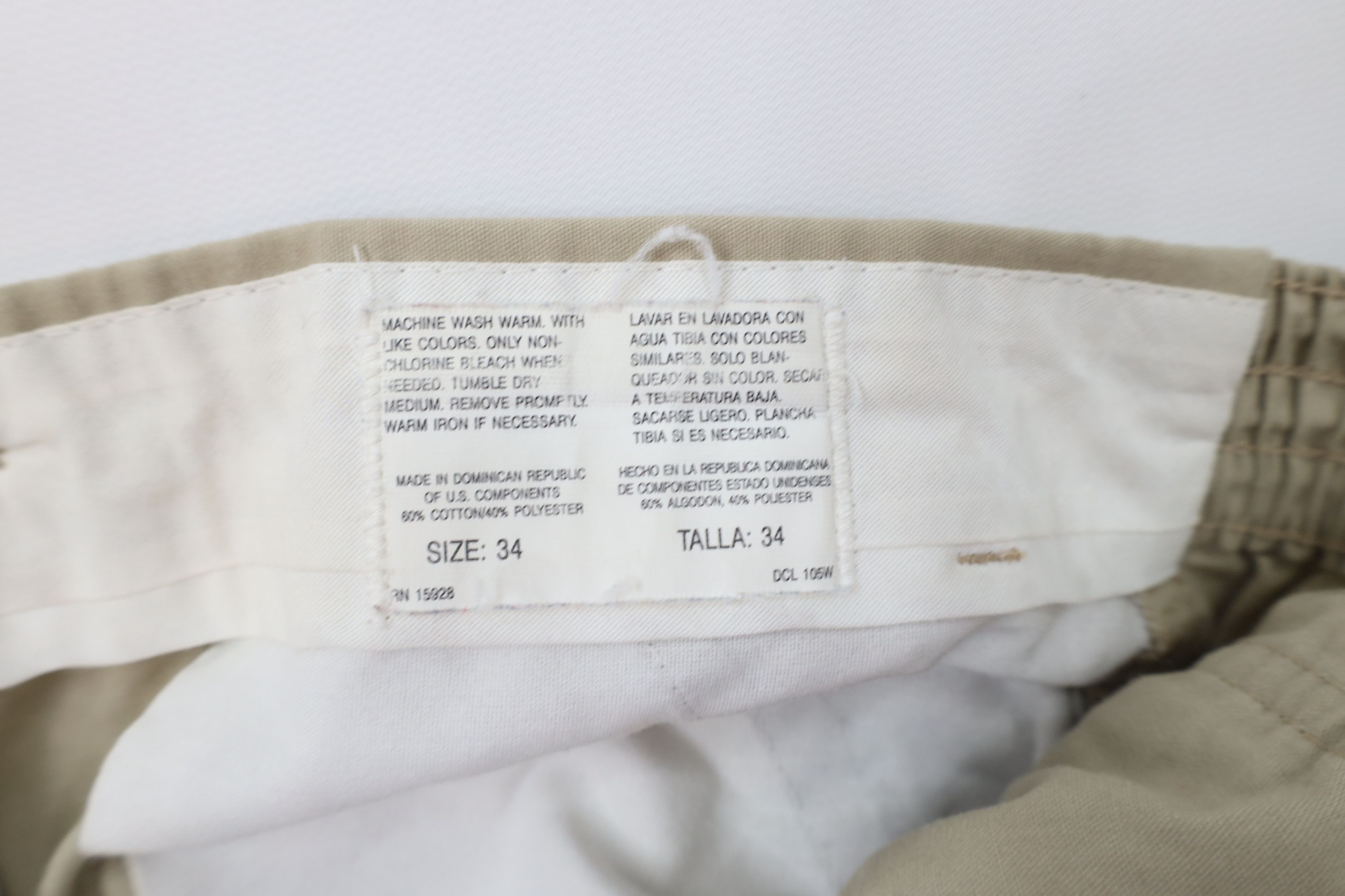 Vintage Vintage 90s Streetwear Wide Leg Loungewear Pants Beige Khaki Size US 34 / EU 50 - 8 Thumbnail