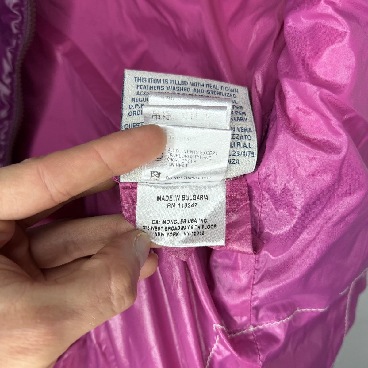 Moncler Moncler Pink Purple Liane Down Quilted Gilet Vest Size M / US 6-8 / IT 42-44 - 11 Thumbnail
