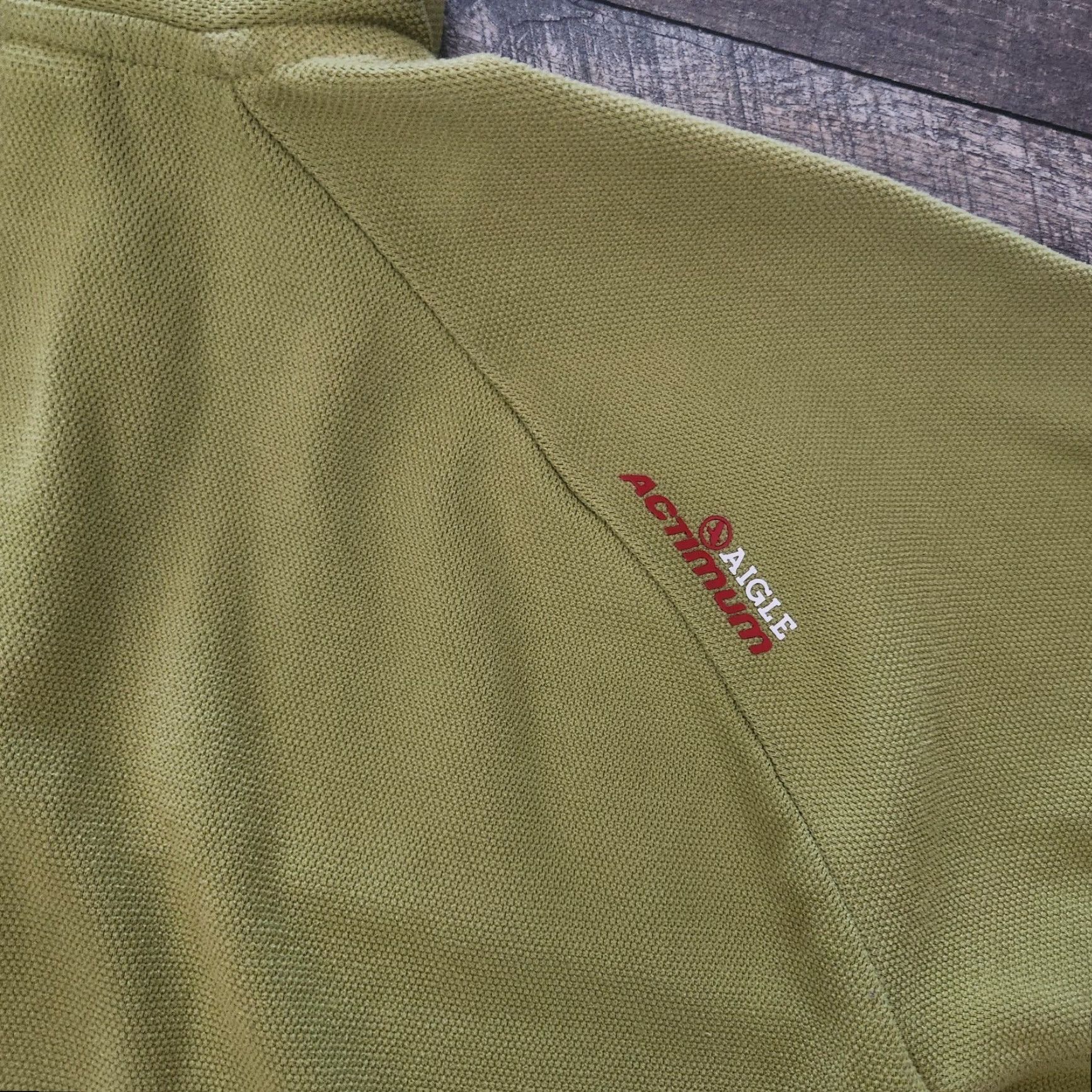 Aigle AIGLE Actimum 1/4 Zip Mens XL Green Mock Neck Knit Pullover Outdoors Hiking Shirt Size US XL / EU 56 / 4 - 7 Thumbnail