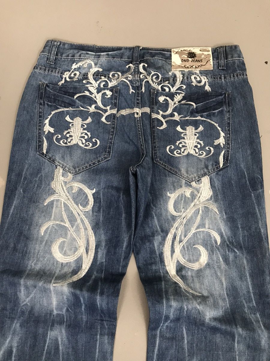 JNCO × Vintage Vintage dnd jeans embroidered denim Size US 36 / EU 52 - 3 Thumbnail