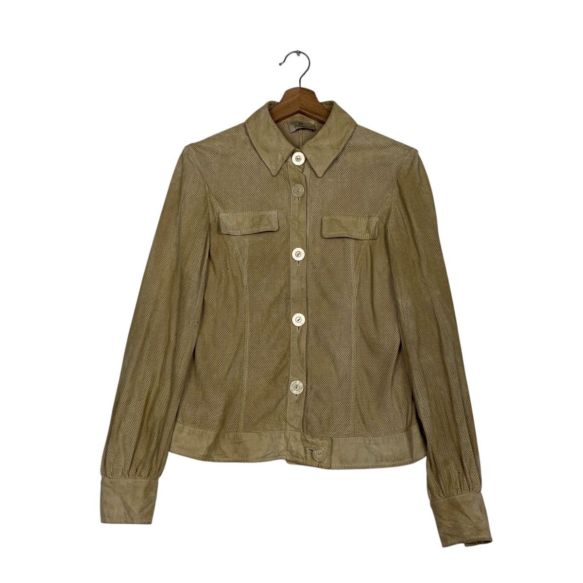 Aigner Aigner See Through Leather Jacket Size S / US 4 / IT 40 - 1 Thumbnail