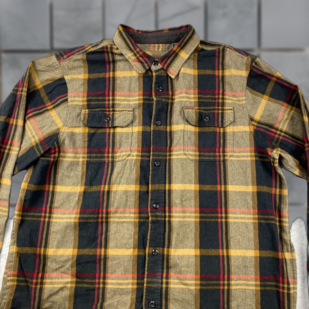 Orvis Orvis Big Bear Flannel Shirt Mens 2XL Plaid Heavyweight Long Sleeve Pockets Multicolor Button-Up Casual Outdoor Regular Fit Logo Climate: All Seasons Size US XXL / EU 58 / 5 - 1 Thumbnail