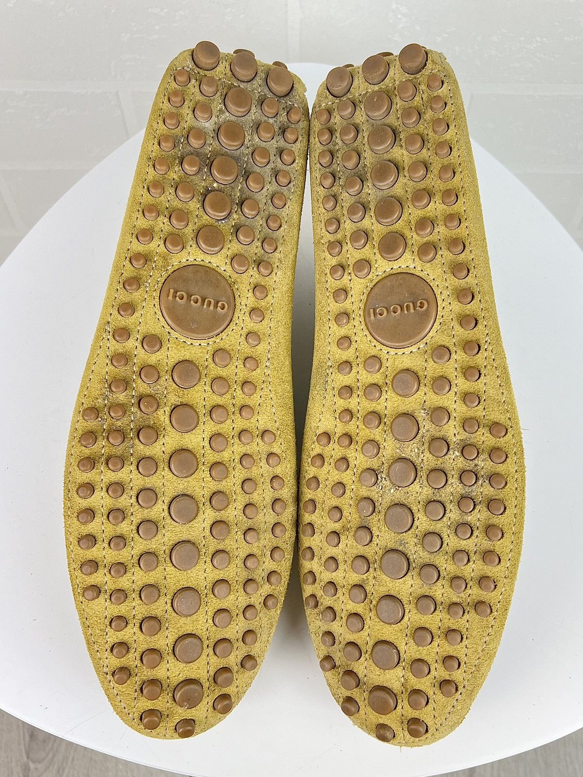 Gucci GUCCI Loafers Suede Moccasins Shoes HORSEBIT Buckle Yellow Size US 9.5 / EU 42-43 - 12 Thumbnail
