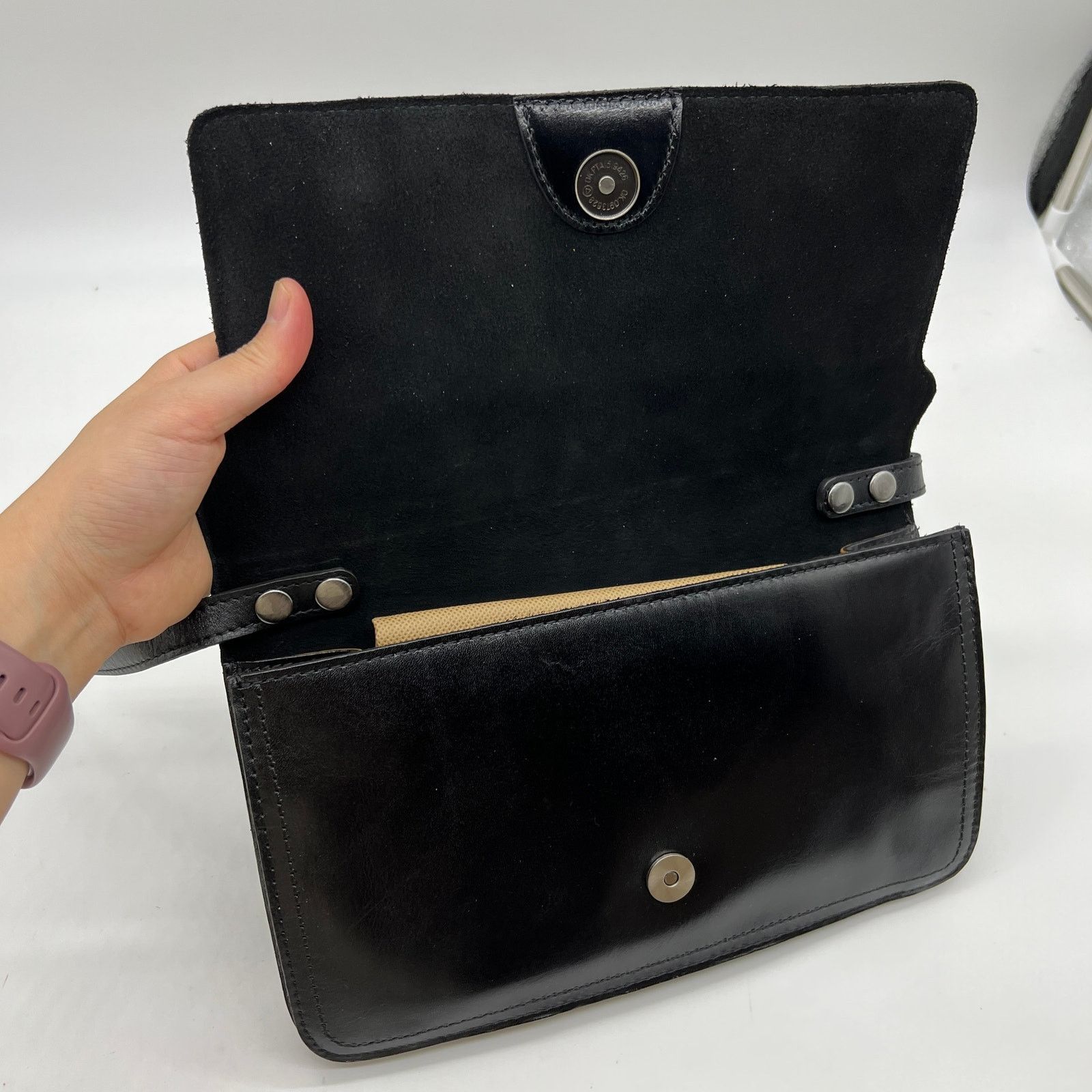Other Patricia Nash Monta Leather Crossbody Clutch Bla Size ONE SIZE - 4 Thumbnail