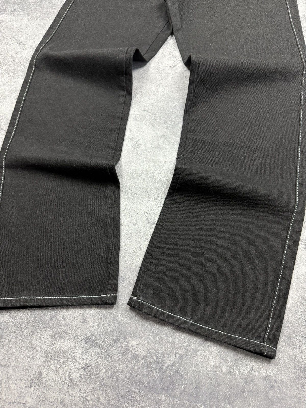 Japanese Brand Strides Baggy Jeans Denim Pants Black Y2K Skater Streetwear Size US 32 / EU 48 - 14 Thumbnail