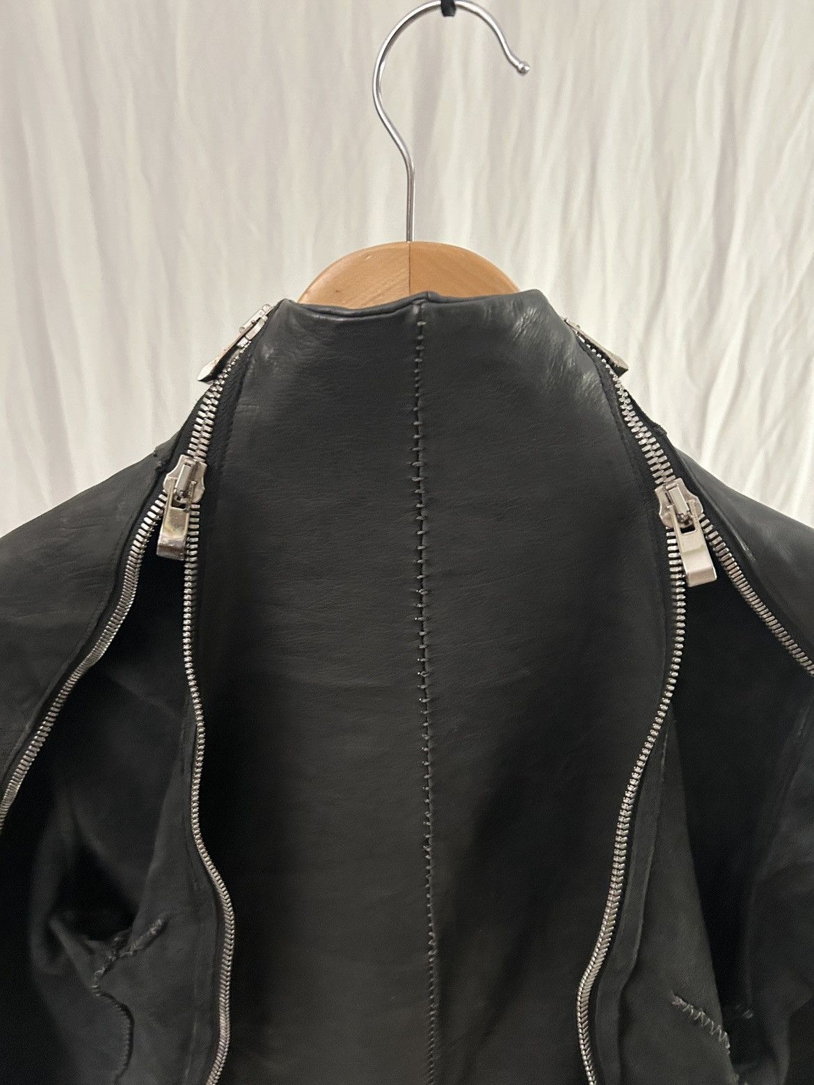 Incarnation Incarnation Zipper Sleeve Leather Jacket Size US S / EU 44-46 / 1 - 12 Thumbnail