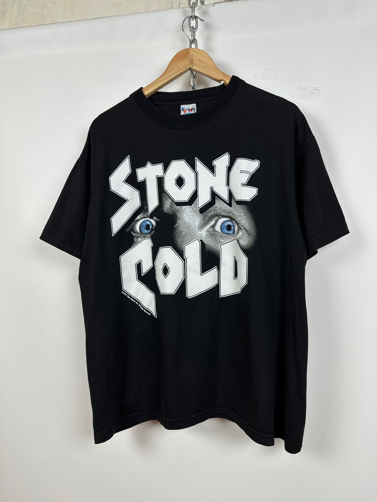 Vintage 1997 Vintage Stone Cold 100% Pure Whoop Ass WWE Rare T-Shirt Size US XL / EU 56 / 4 - 3 Thumbnail