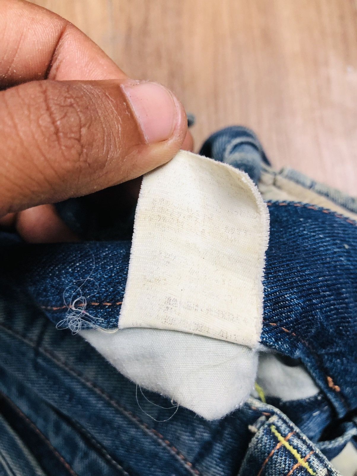 If Six Was Nine Rock Wood Distress Jeans (36) Size US 32 / EU 48 - 11 Thumbnail
