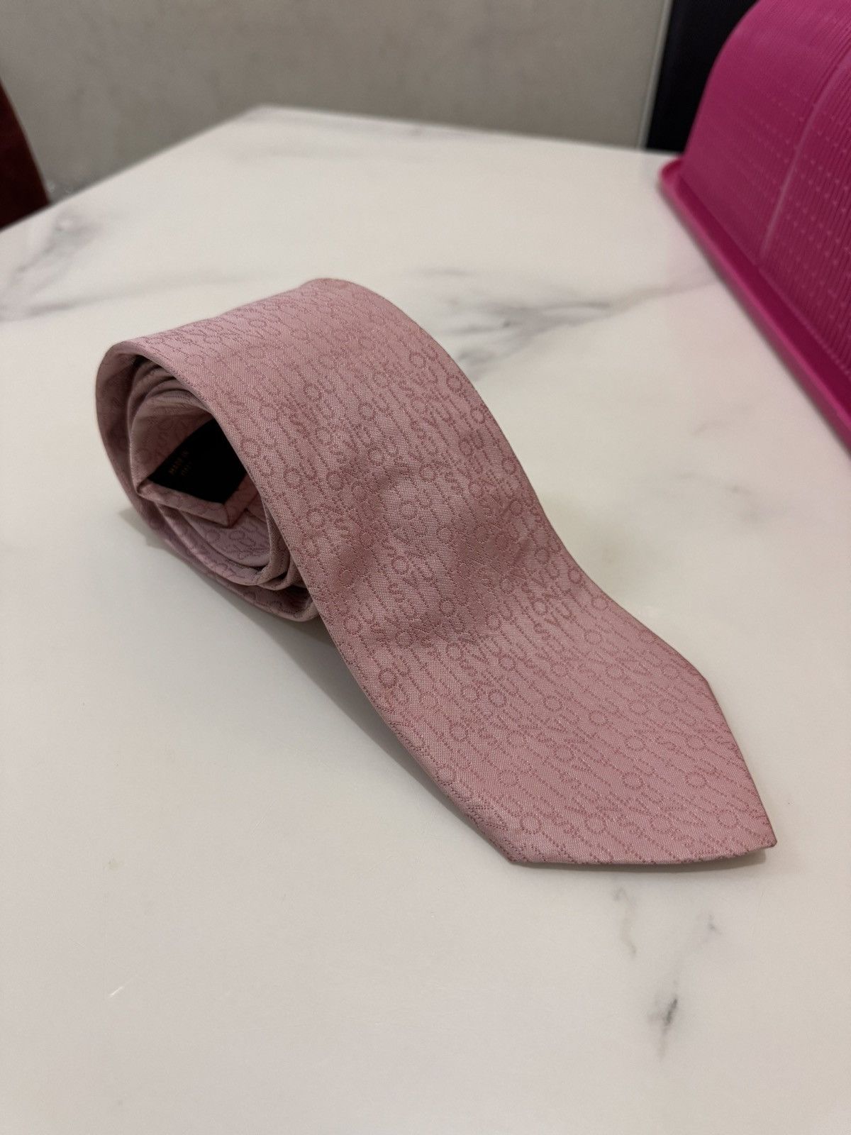 Louis Vuitton Louis Vuitton Neck Tie Spell Out Size ONE SIZE - 4 Thumbnail