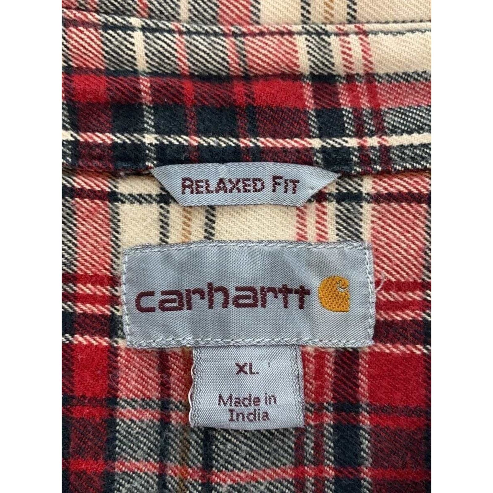 Carhartt Carhartt Long Sleeve Plaid Flannel Shirt XL Relaxed Size US XL / EU 56 / 4 - 4 Thumbnail