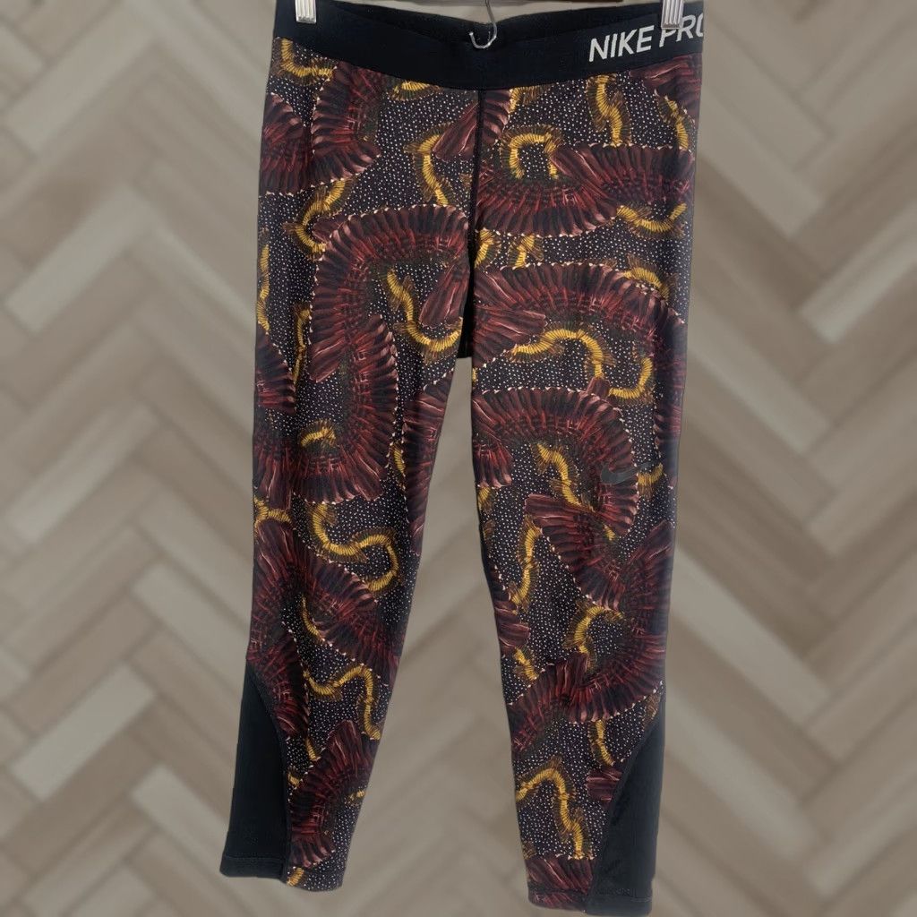 Nike Womens Nike Dri Fit Leggings M Black Nike Dri-FIT Leg Compression Activewear Womens M Black Size 32" / US 10 / IT 46 - 1 Thumbnail