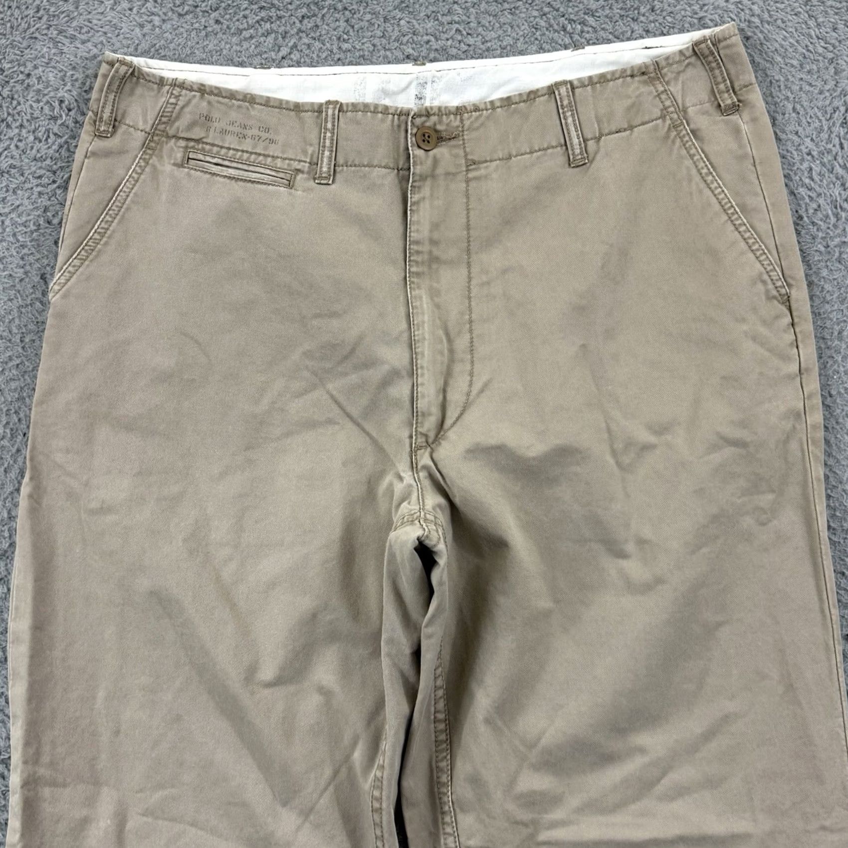 Polo Ralph Lauren Polo Ralph Lauren Pants Mens Beige Straight Leg Khaki Chino 36x32 Performance Size US M / EU 48-50 / 2 - 3 Thumbnail
