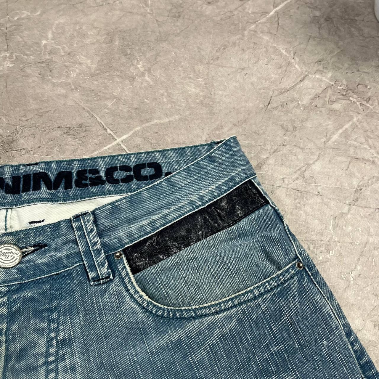 Japanese Brand Jeans Dirty Pants Faded Crash Denim Thrashed Y2K Distressed Size US 33 - 18 Thumbnail