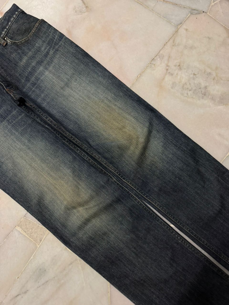 Lanvin 💥Insane💥 90s Lanvin Collection Rusty Sick Mudwash Dark Jean Size US 32 / EU 48 - 8 Thumbnail