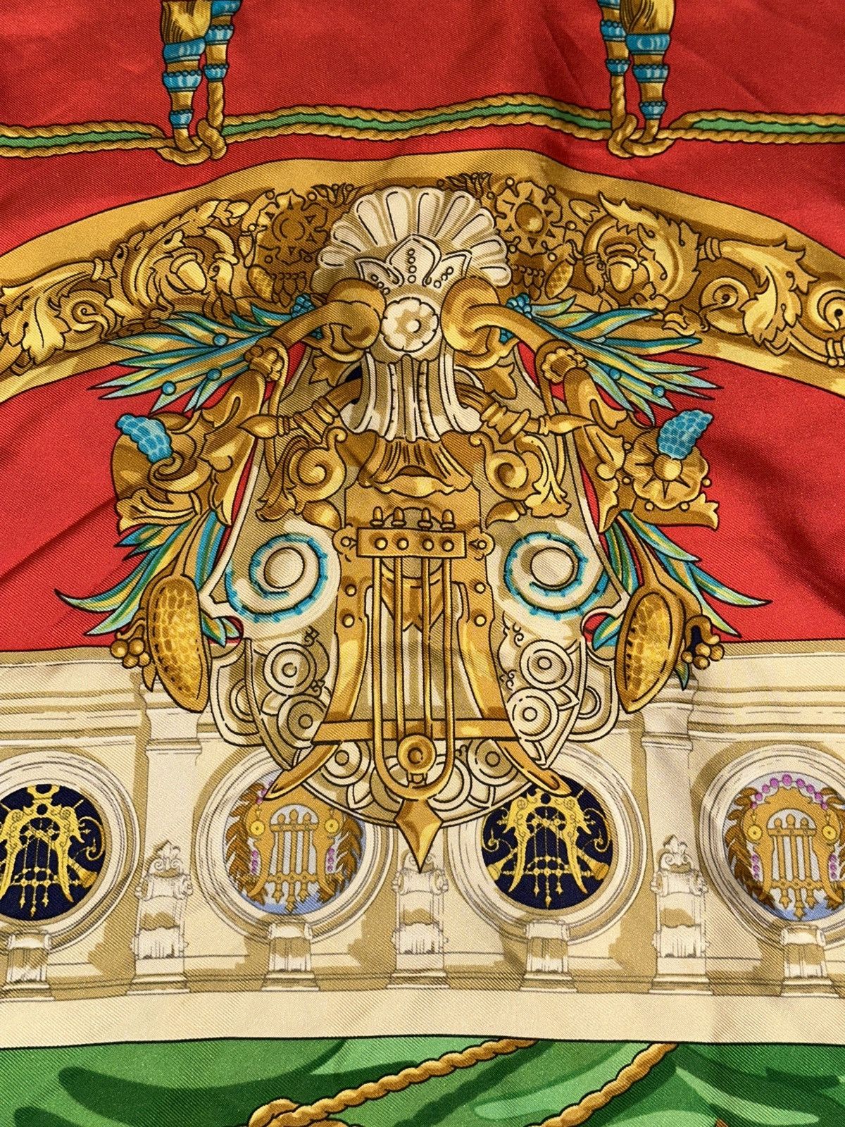 Hermes HERMES Scarf Carre90 Silk Square Tribute To Charles Garnier Size ONE SIZE - 7 Thumbnail
