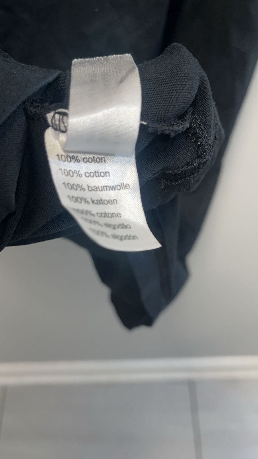 Lacoste Black graphic Lacoste shirt with white logo Size US M / EU 48-50 / 2 - 6 Thumbnail