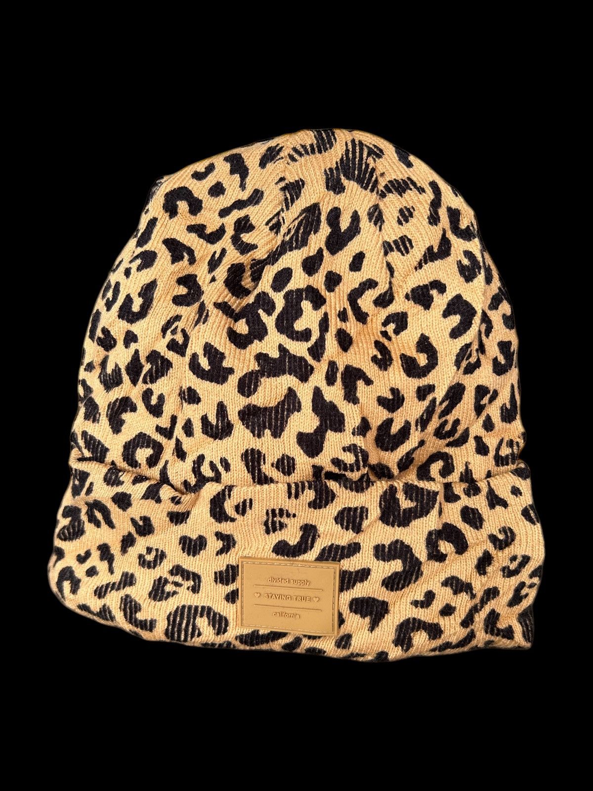 Japanese Brand × Vintage Leopard Japanese Style Beanie Hats Rare ☠️☠️ Size ONE SIZE - 1 Thumbnail