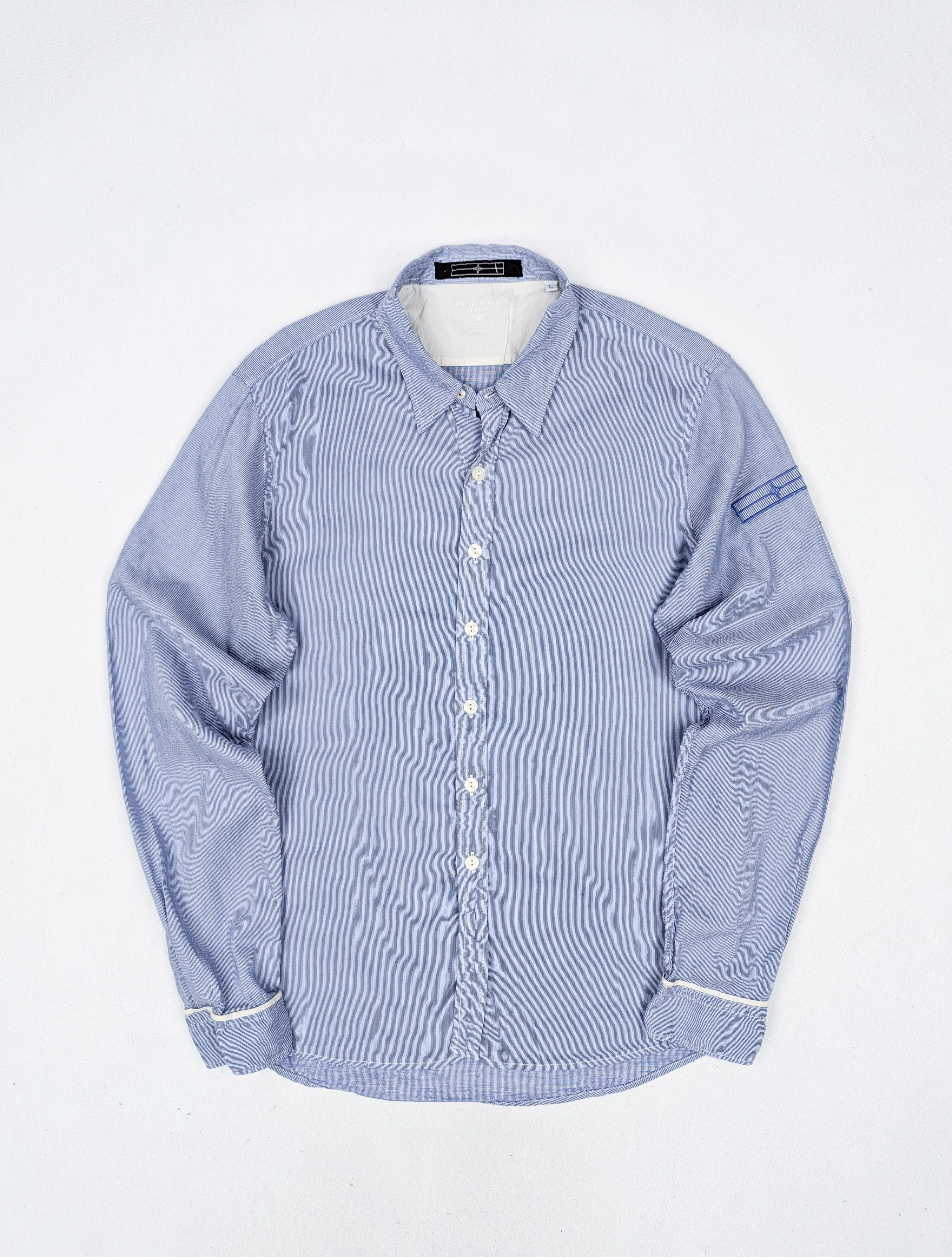 Stone Island Stone Island blue shirt L Size US L / EU 52-54 / 3 - 1 Thumbnail
