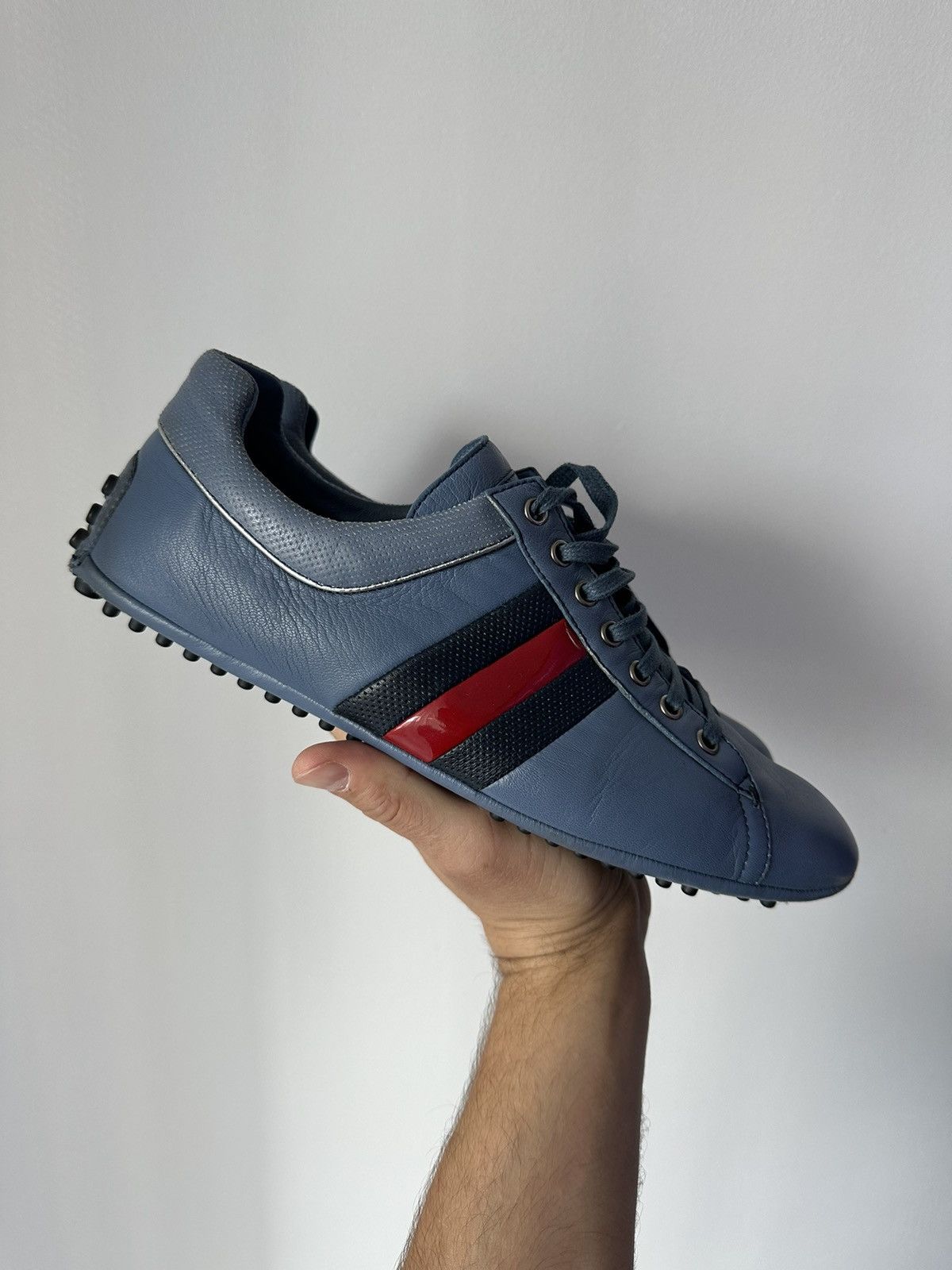 Gucci GUCCI Driver lace up leather sneakers Europe Exclusive Size US 11 / EU 44 - 5 Thumbnail