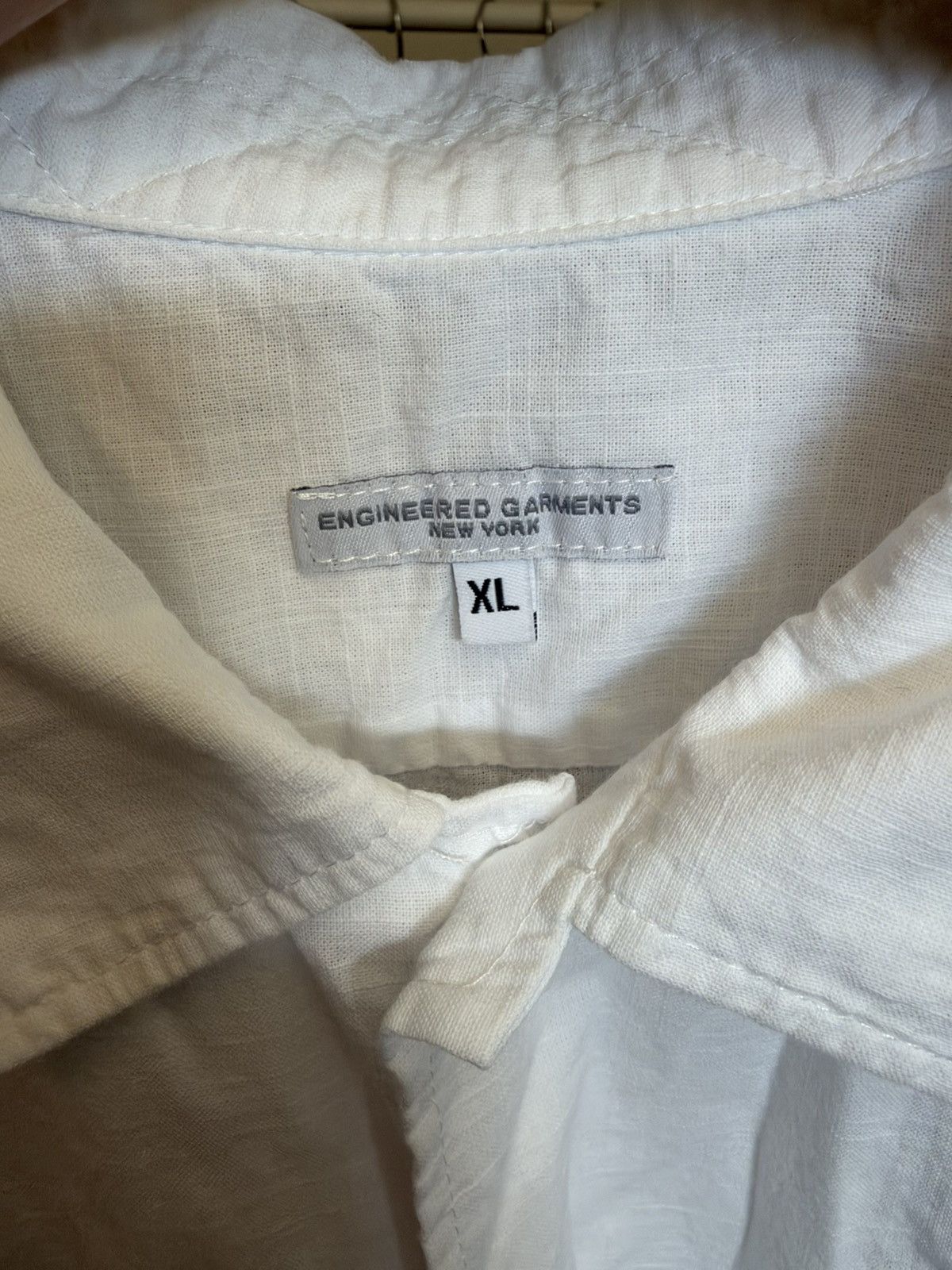 Engineered Garments Camp Shirt White Cotton Handkerchief XL Size US XL / EU 56 / 4 - 3 Thumbnail