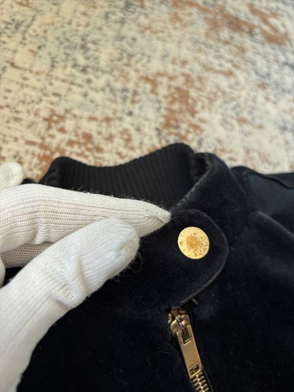 Gucci Gucci x Tom Ford Vintage women zip velour sweater 00's Size M / US 6-8 / IT 42-44 - 7 Thumbnail