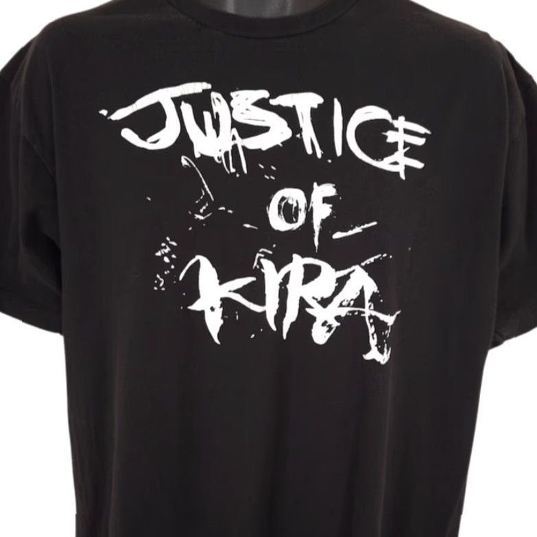 Vintage Death Note T Shirt Mens XL Black Justice Of Kira Japanese Manga Series Netflix Shirt Size US XL / EU 56 / 4 - 2 Thumbnail