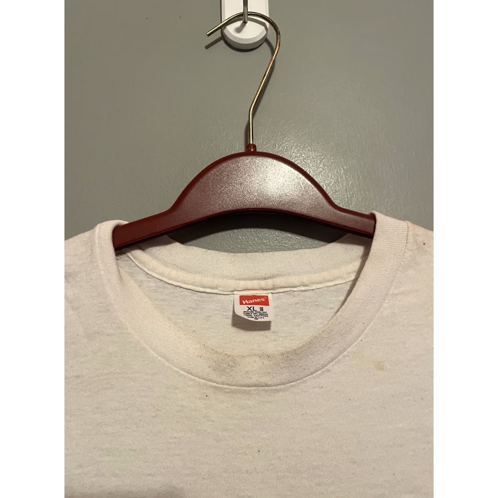 Hanes VINTAGE George Thorogood & Destroyers Born To Bed 1990 Tour XL Single Stitch T-Shirt White 1990s Mens Shirt Cotton Hanes Graphic Tee XS? Wait Size US XL / EU 56 / 4 - 3 Thumbnail