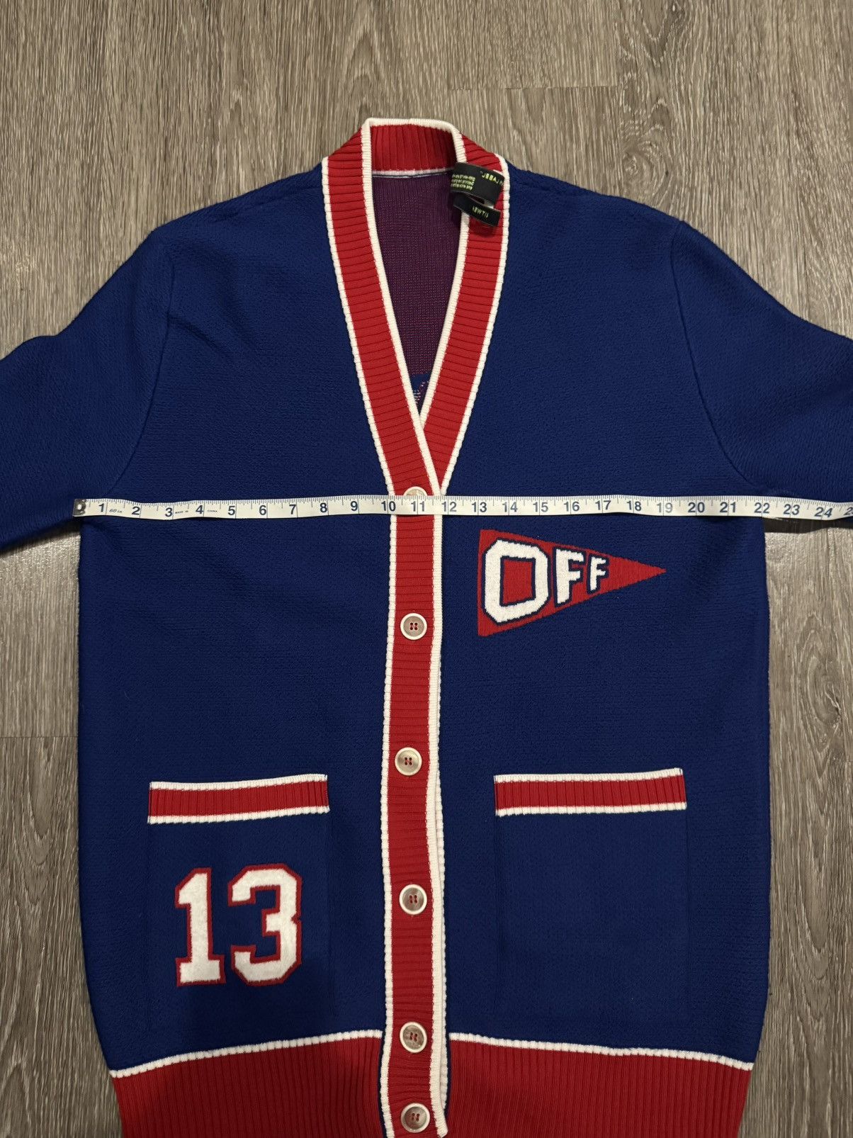 Off-White Off White Flags Cardigan Sweater Size US L / EU 52-54 / 3 - 12 Thumbnail