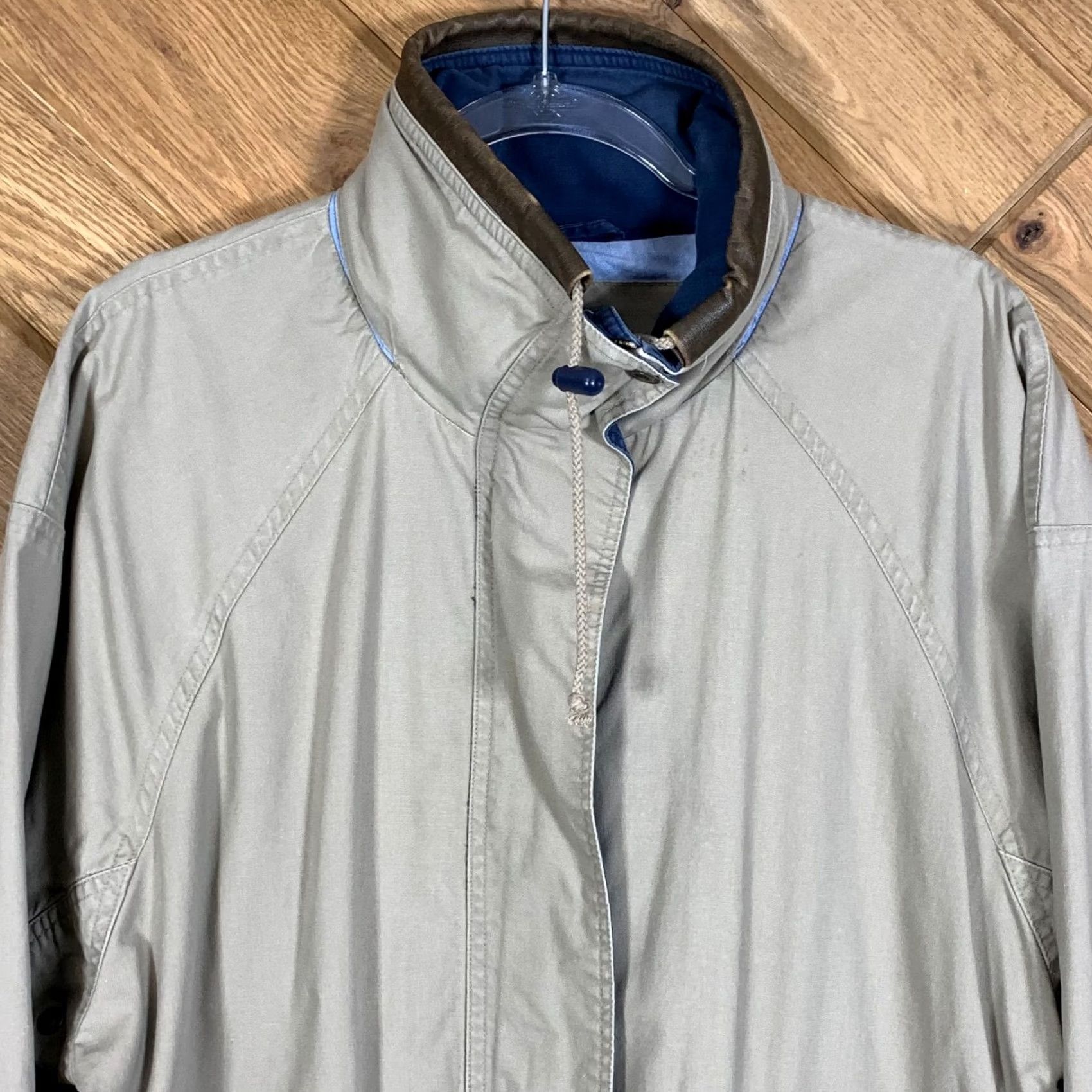 Vintage VINTAGE Climate Zone Mens Jacket M Beige Full Zip Hooded Pocket Outdoors Size US M / EU 48-50 / 2 - 2 Thumbnail