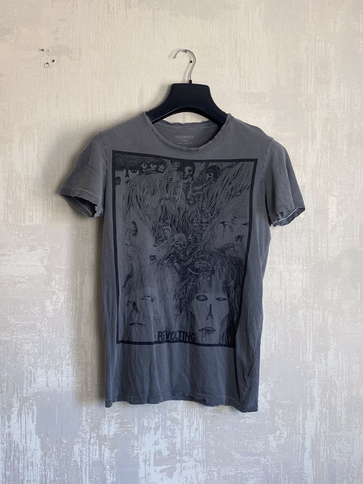 Ed Hardy 🔥 RARE Revolting Punk Allsaints T Shirt Gothic Skull Y2K Size US XS / EU 42 / 0 - 1 Thumbnail
