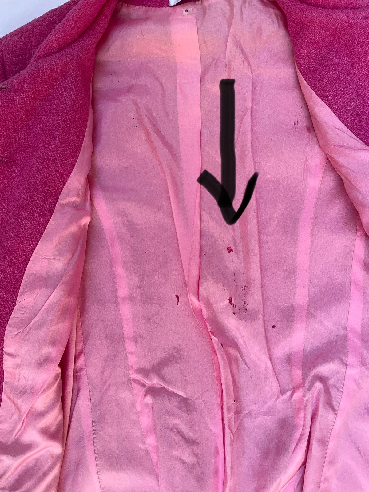 Vintage Pink vintage wool blazer jacket Size XL / US 12-14 / IT 48-50 - 11 Thumbnail