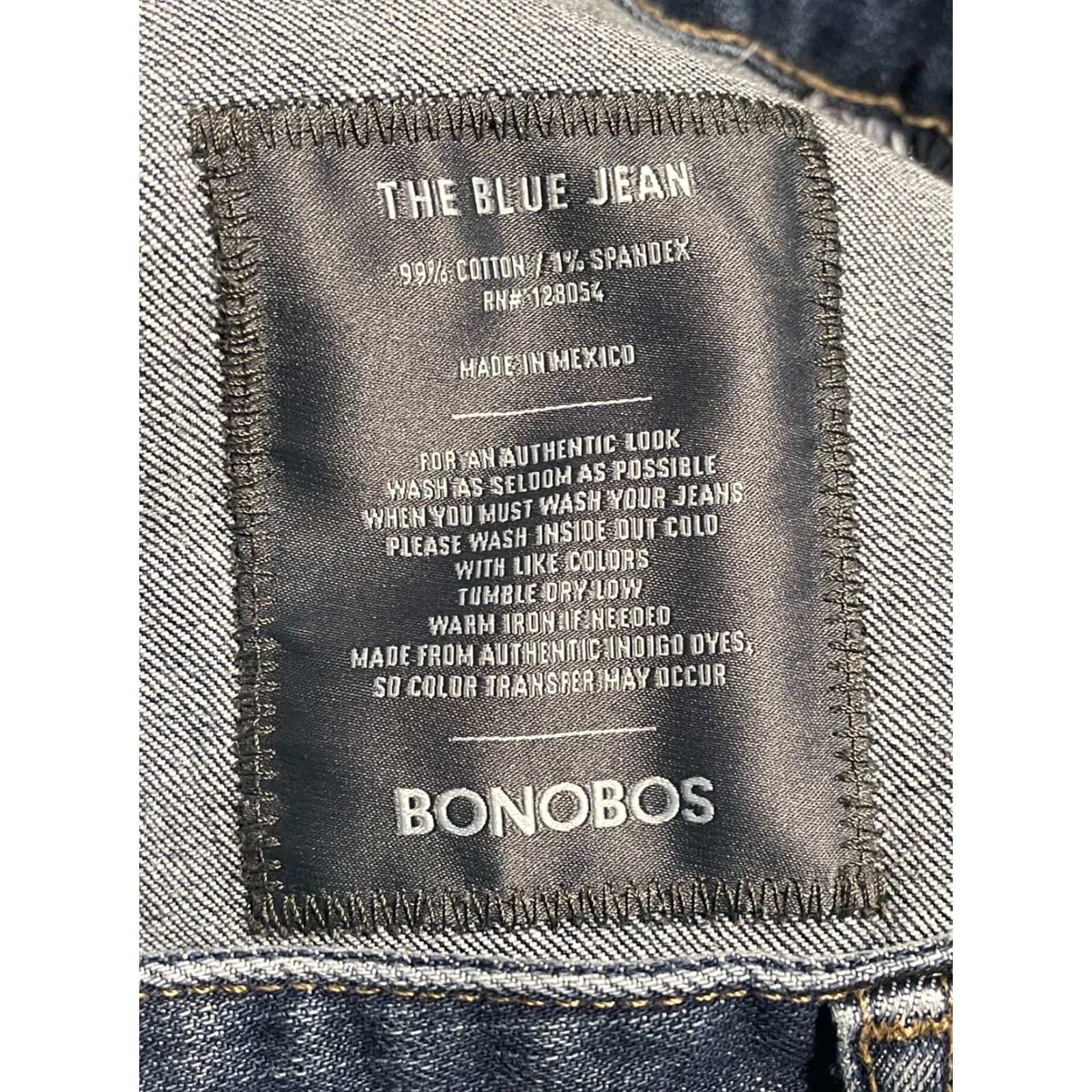 Bonobos Bonobos The Blue Jean Slim Mens Jeans 30x28 Blue Denim 5-Pocket Straight Fit Modern Size US 30 / EU 46 - 7 Thumbnail