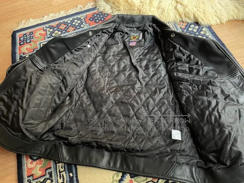 Schott Schott Leather coat Size US XL / EU 56 / 4 - 3 Thumbnail