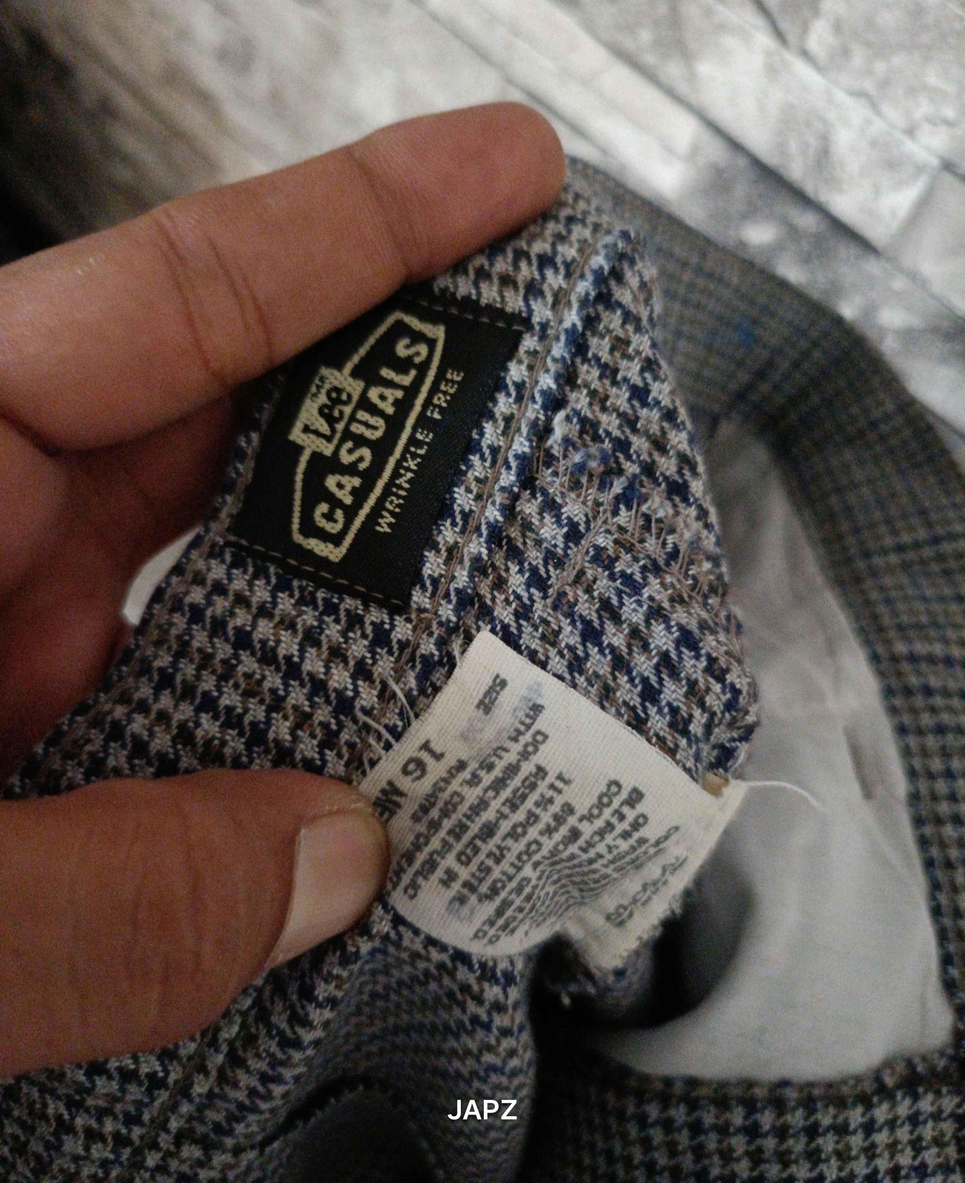 Lee Nos vintage lee casuals houndstooth relaxed pants Size US 32 / EU 48 - 7 Thumbnail