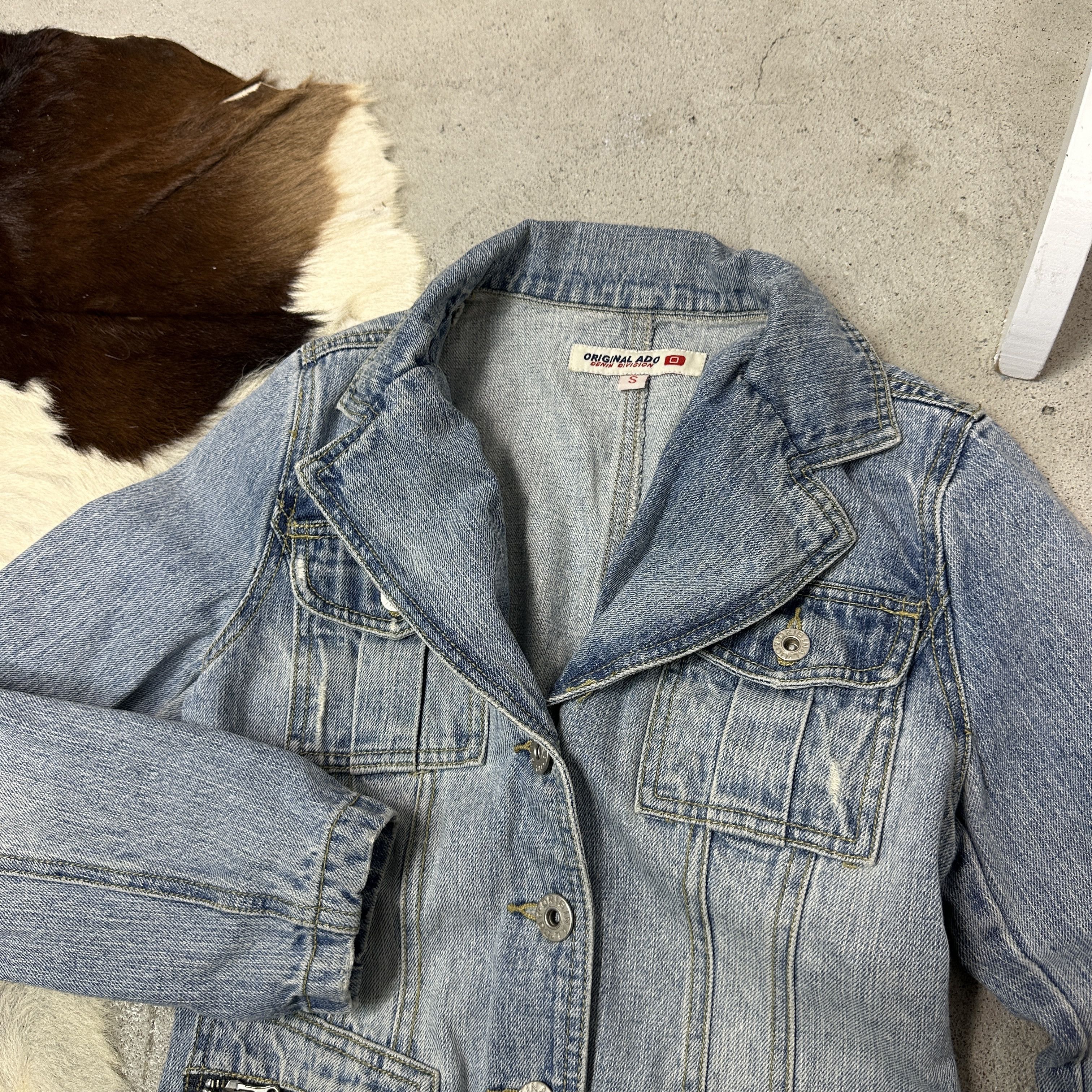 Vintage Vintage Denim Streetwear Fitted Jeans Jacket Y2K Size S / US 4 / IT 40 - 3 Thumbnail