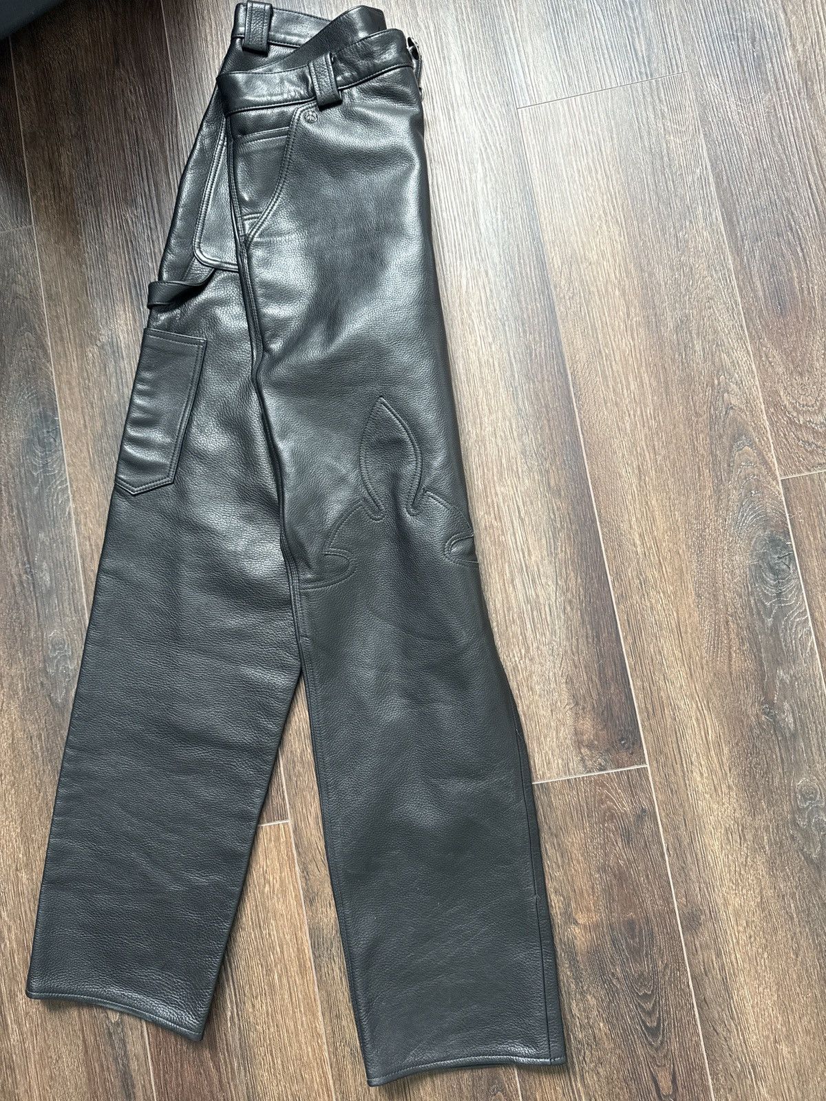 Chrome Hearts Chrome heart leather jeans Size US 30 / EU 46 - 5 Thumbnail