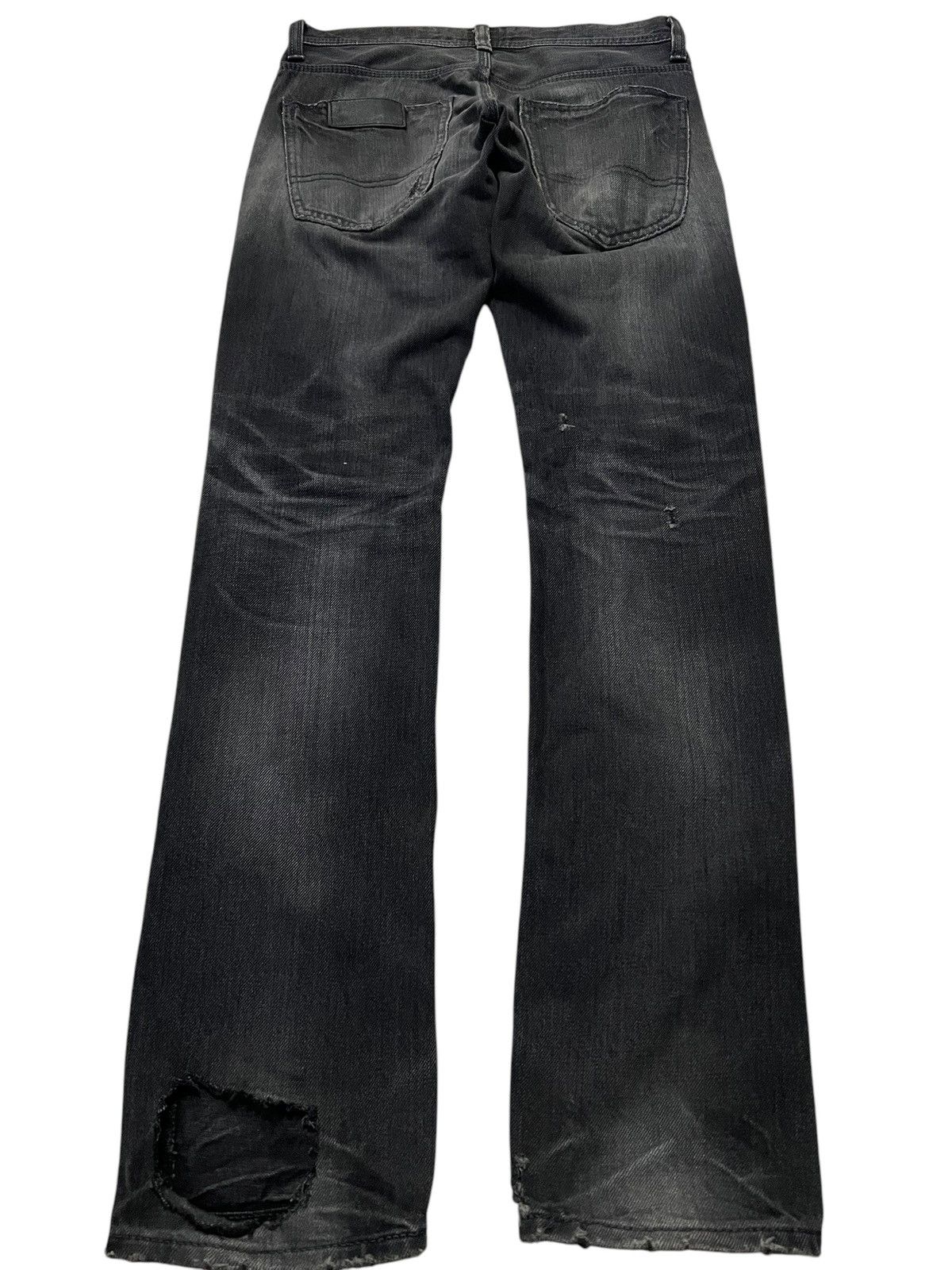 If Six Was Nine × Lee 🌈80s Lee Riders Beams Distress Ripped Zipper Jean Size US 30 / EU 46 - 2 Thumbnail
