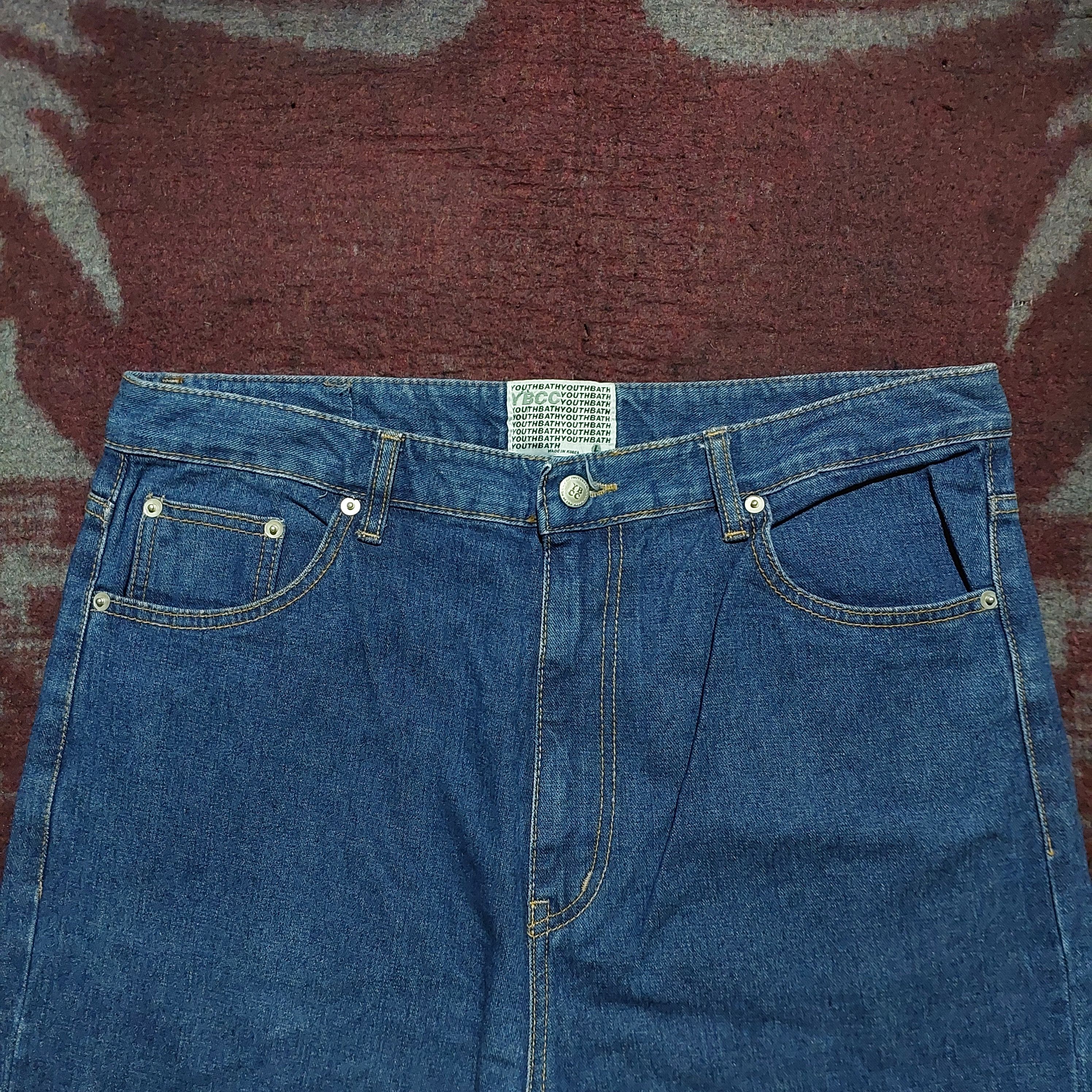 Marithe + Francois Girbaud Rey mysterio artwork printed carpenter denim Size US 35 - 3 Thumbnail
