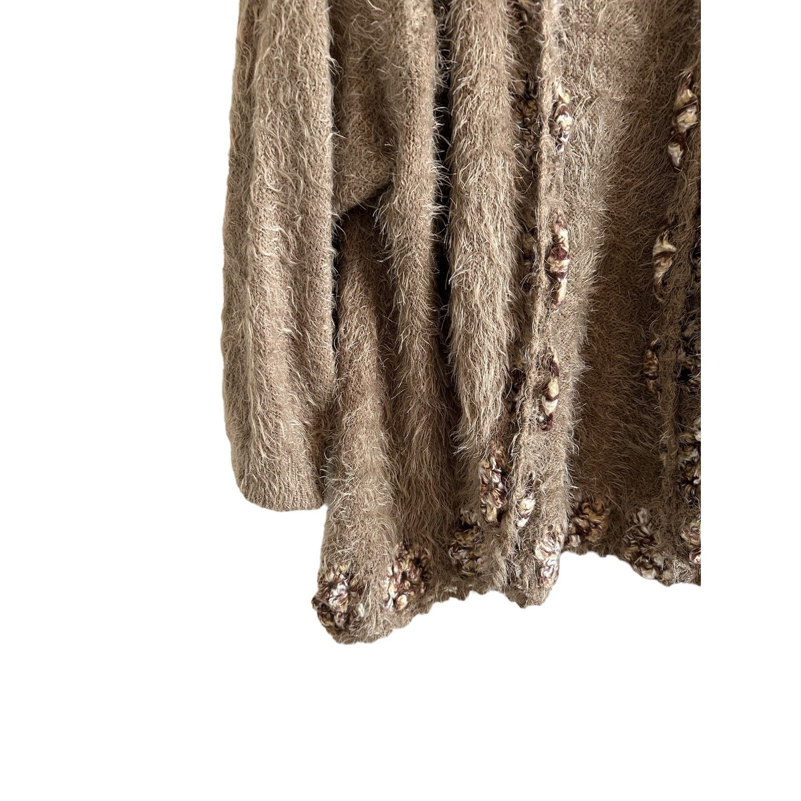 Other Easel Womens Small/Medium Long Sleeve Brown Knitted Cardigan Size S / US 4 / IT 40 - 3 Thumbnail