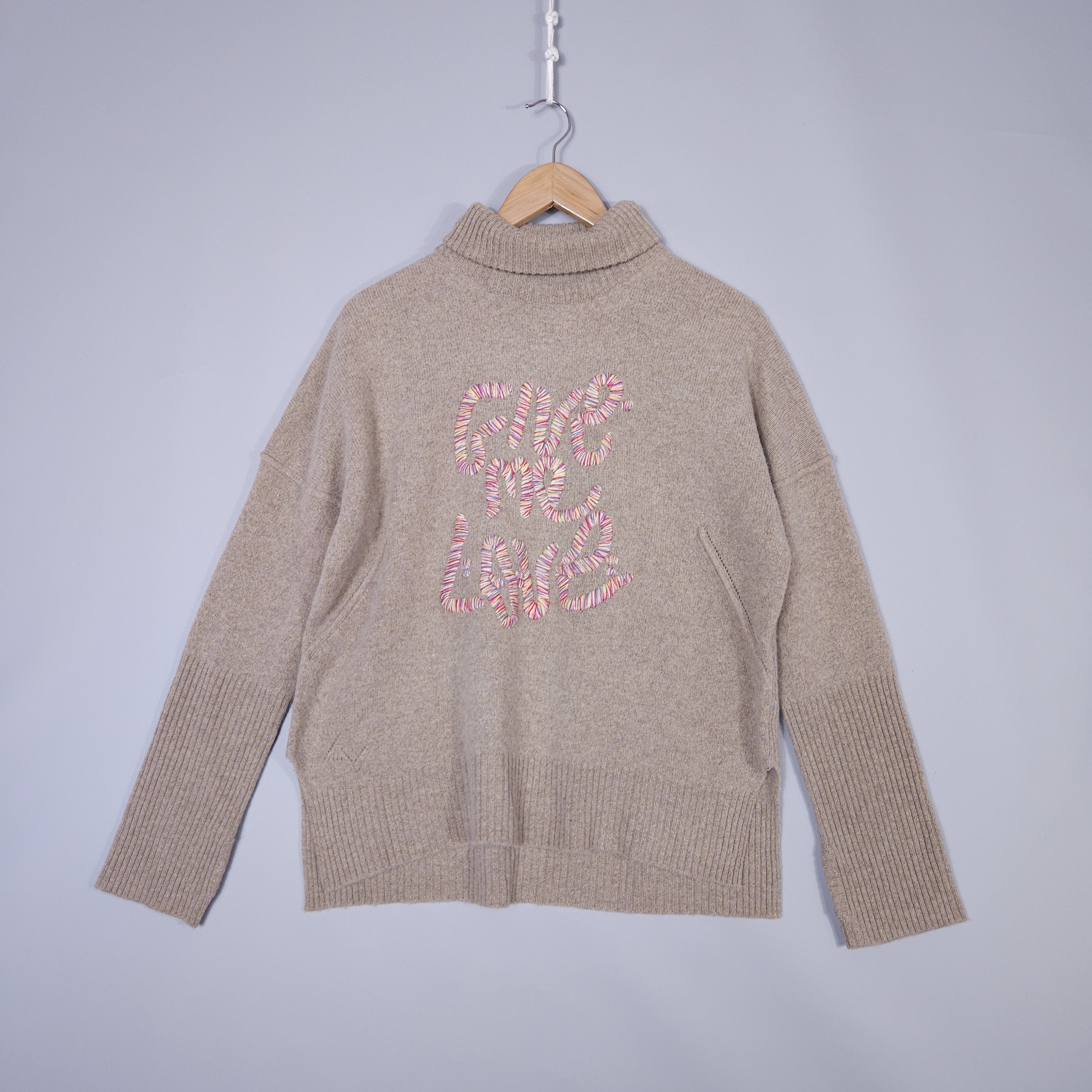 Zadig & Voltaire Zadig & Voltaire Alma Give Me Love Sweater Oversized Size XS / US 0-2 / IT 36-38 - 2 Thumbnail