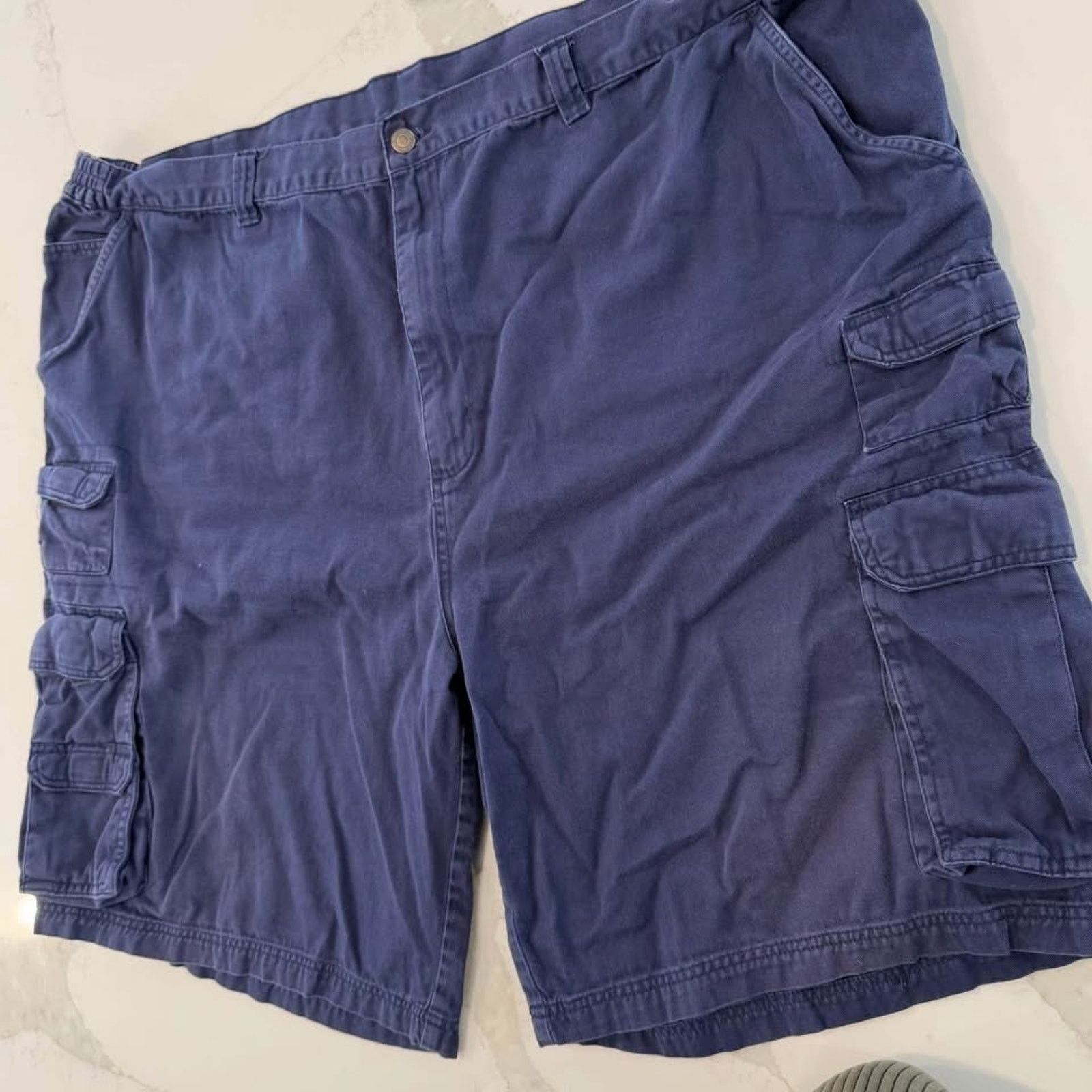 Boulder Creek Boulder Creek Navy Blue Cargo Shorts Men’s Size Big 54 Size US 38 / EU 54 - 2 Thumbnail